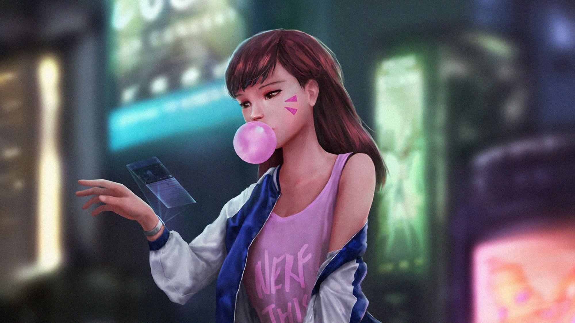 2000x1125 Dva Overwatch Casual, HD Games, 4k Wallpaper, Image, Background