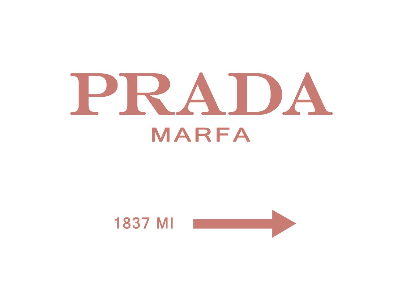 1300x975 Poster Prada marfa peach, Finlay & Noa. Wall Art 1 FREE