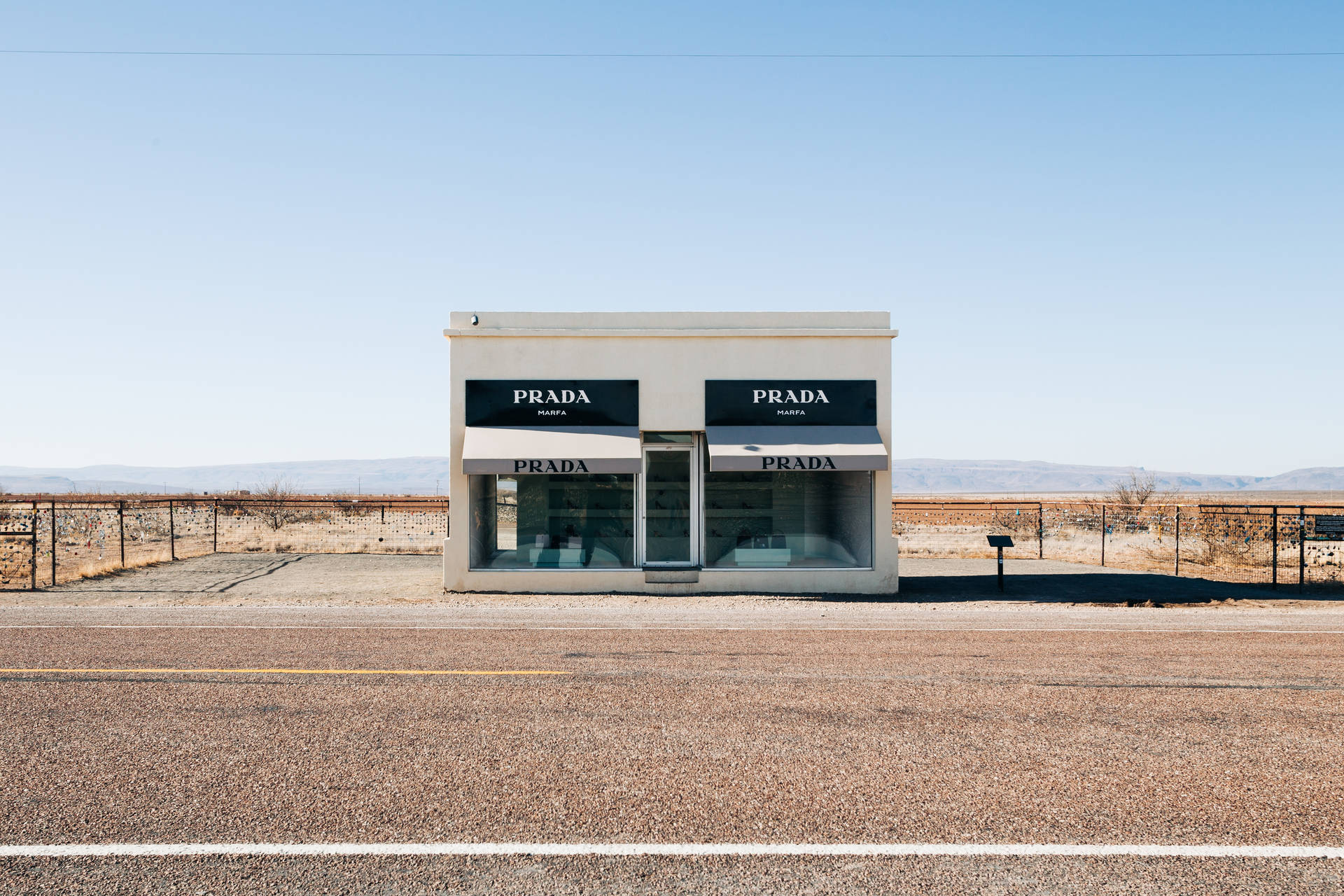 1920x1280 Download Prada Marfa Highway Road Wallpaper