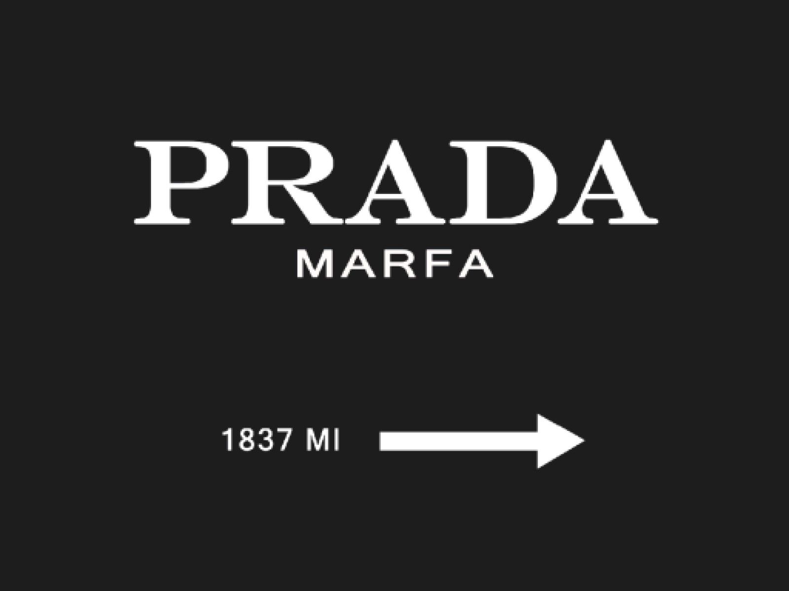 1600x1200 Prada Marfa Reverse. Studio Selection Poster