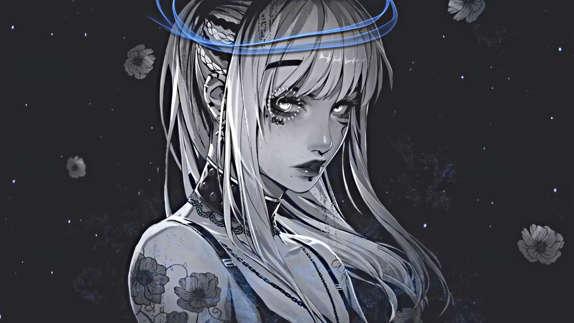 1920x1080 Glsswrks Kazemi Live Wallpaper Download. Dark Gothic Anime Aesthetic