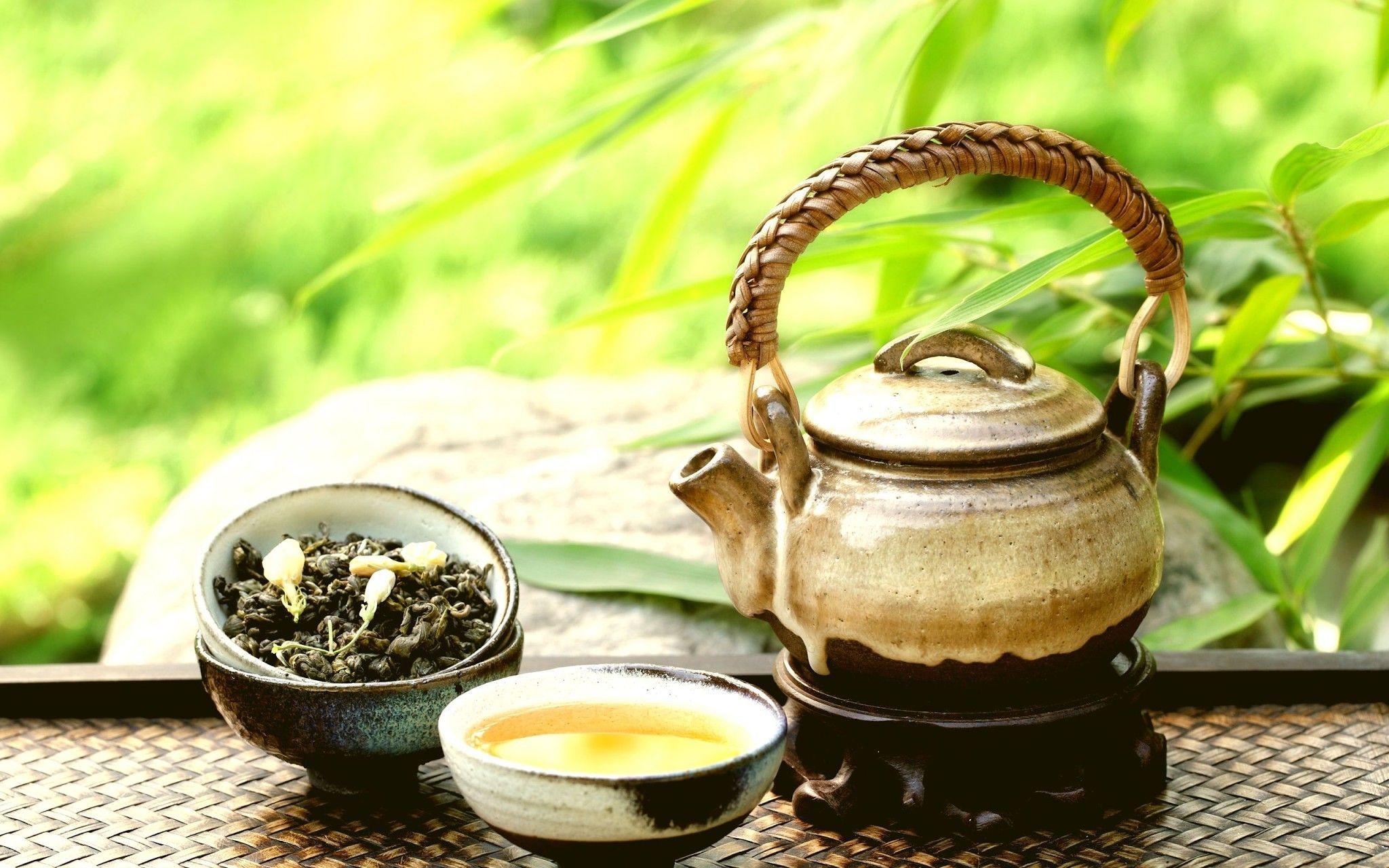 2048x1280 Green Tea Wallpaper