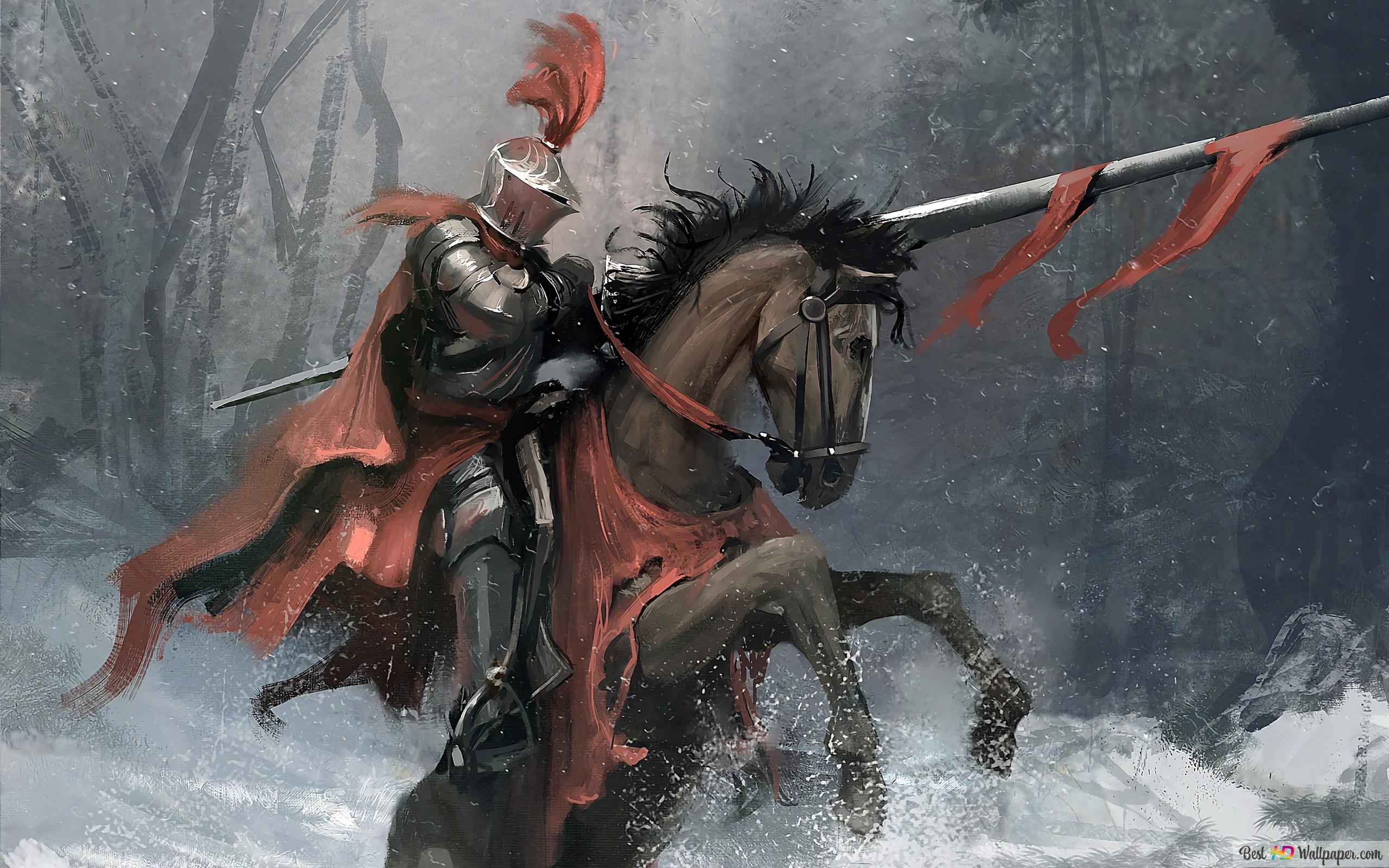 2560x1600 Knight Horse Warrior 4K wallpaper download
