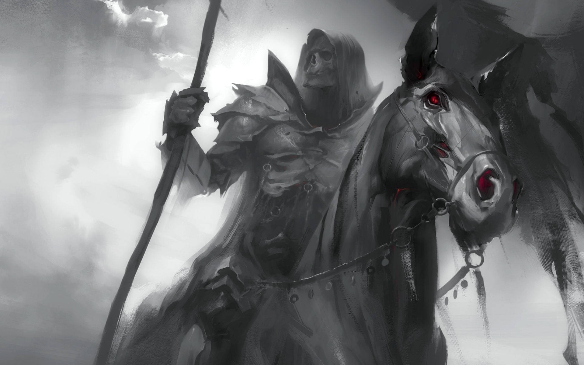 1920x1200 Download Death Knight Horseman Wallpaper