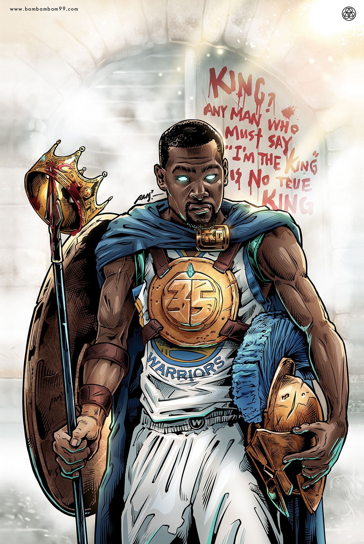 1240x1851 Kevin Durant The Kingslayer (弒王者) (5). Image - Behance