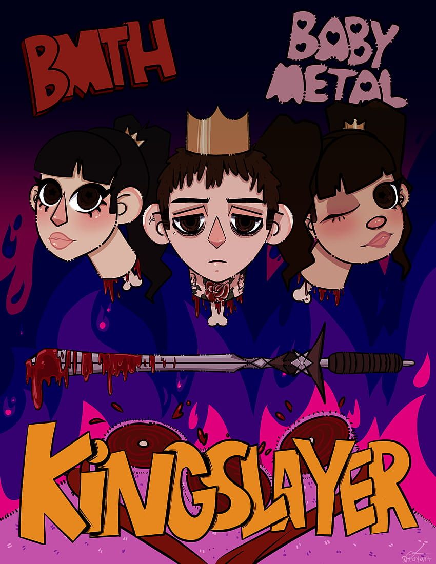 850x1100 Kingslayer! Babymetal x Bring Me The Horizon: BABYMETAL, bring me the horizon kingslayer HD phone wallpaper