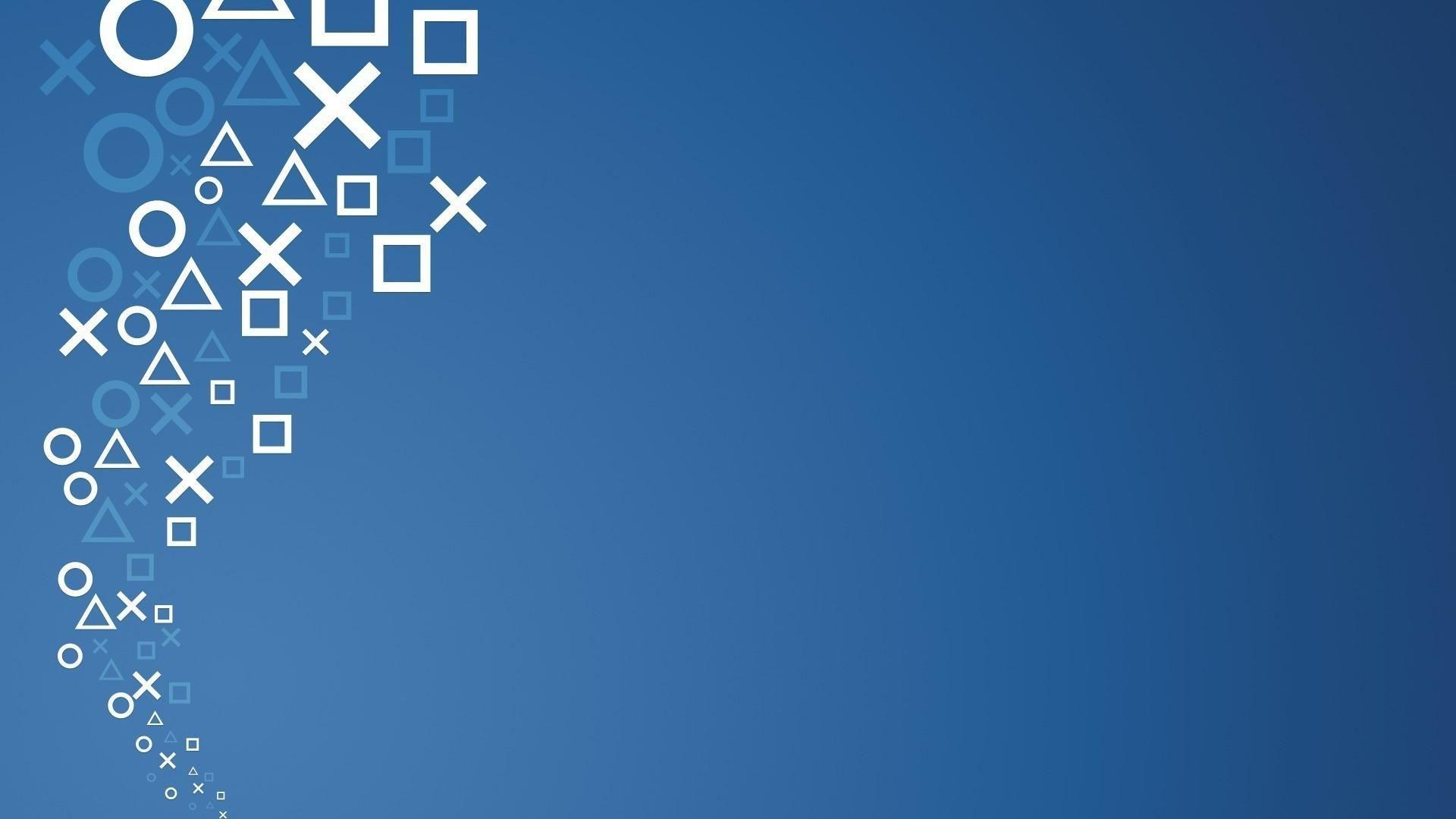 1920x1080 PlayStation controller symbols wallpaper