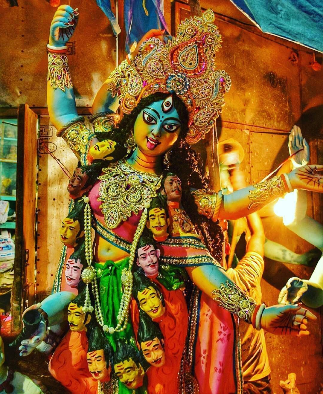 1080x1318 Kali Puja Wallpaper