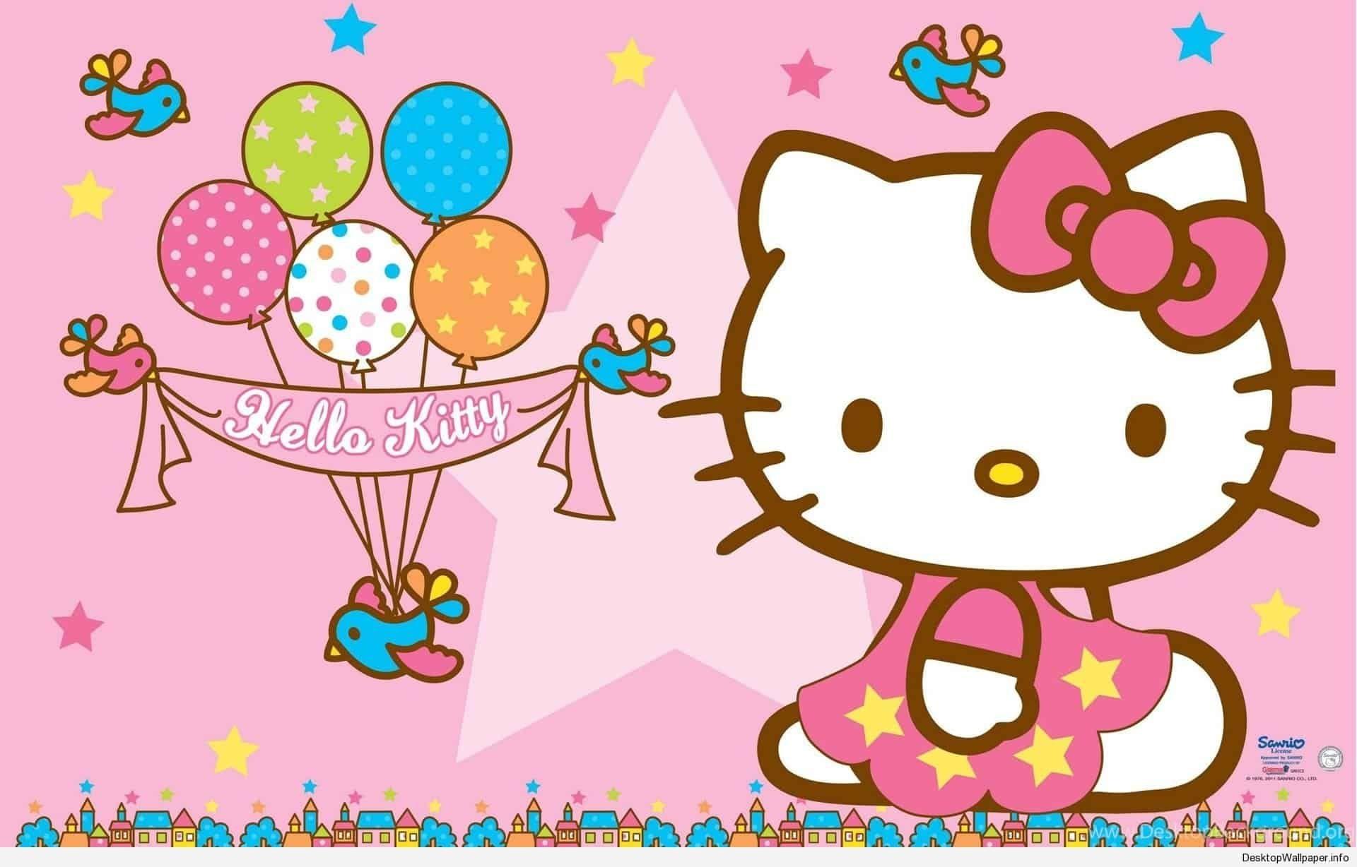Hello Kitty Balloon Wallpapers - Top Free Hello Kitty Balloon Backgrounds -  WallpaperAccess