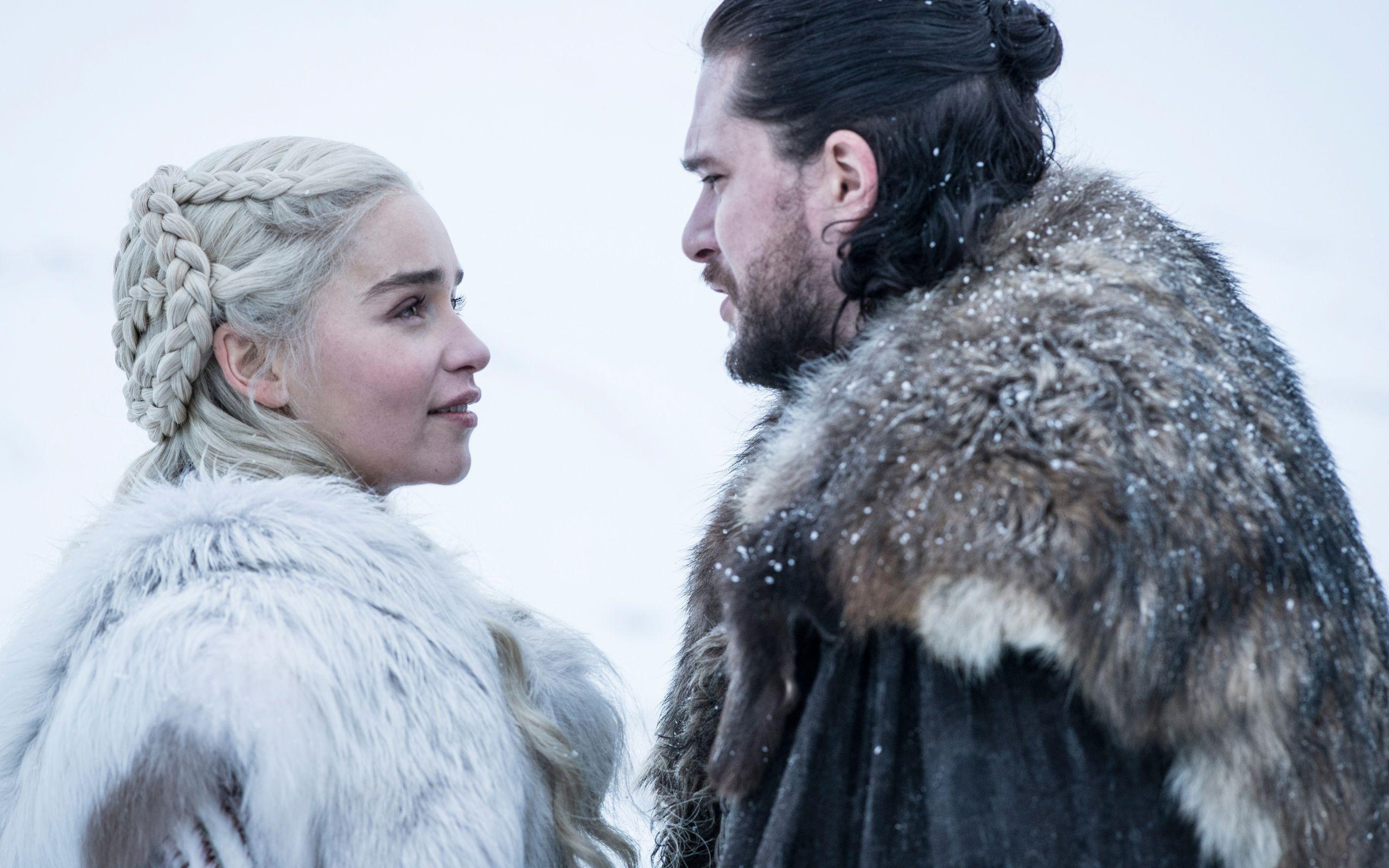 2560x1600 Wallpaper 4k Jon Snow And Daenerys Targaryen In Got season 8 Jon