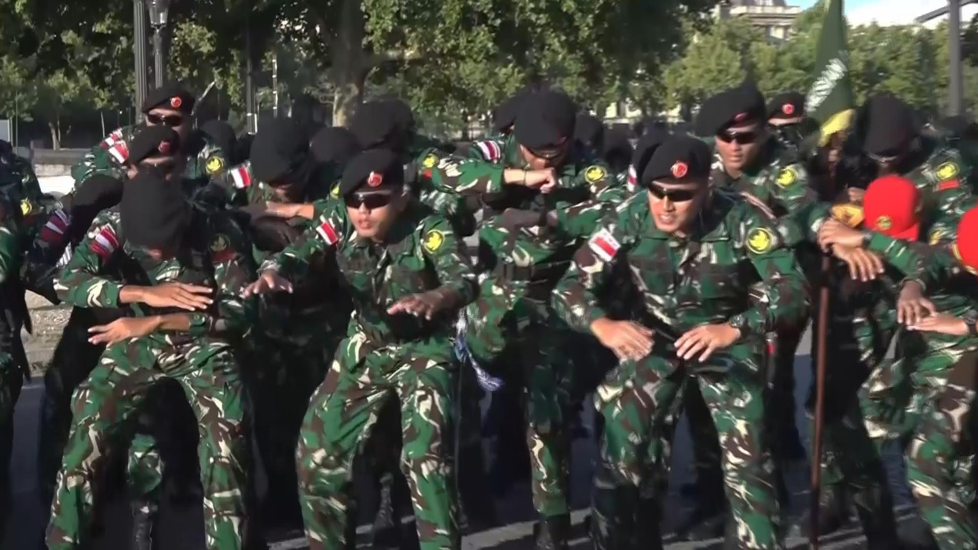 1920x1080 Indonesian soldiers rehearse in Paris as they join Bastille Day celebrations as guests