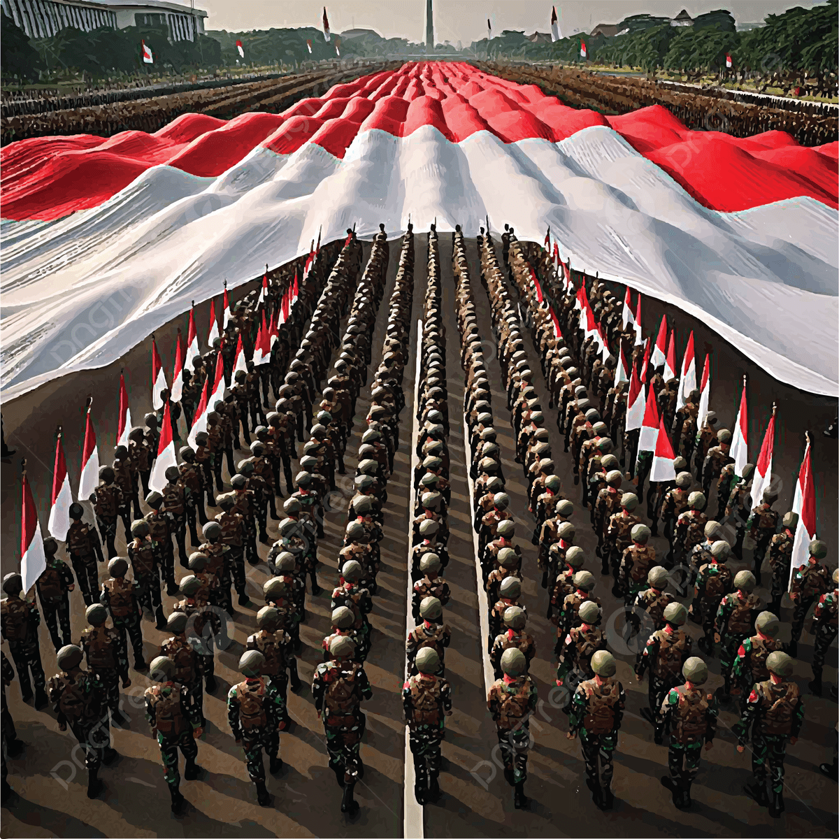 1200x1200 Flag Nad Soldier, Flag, Soldiers, Indonesian Background Image And Wallpaper for Free Download