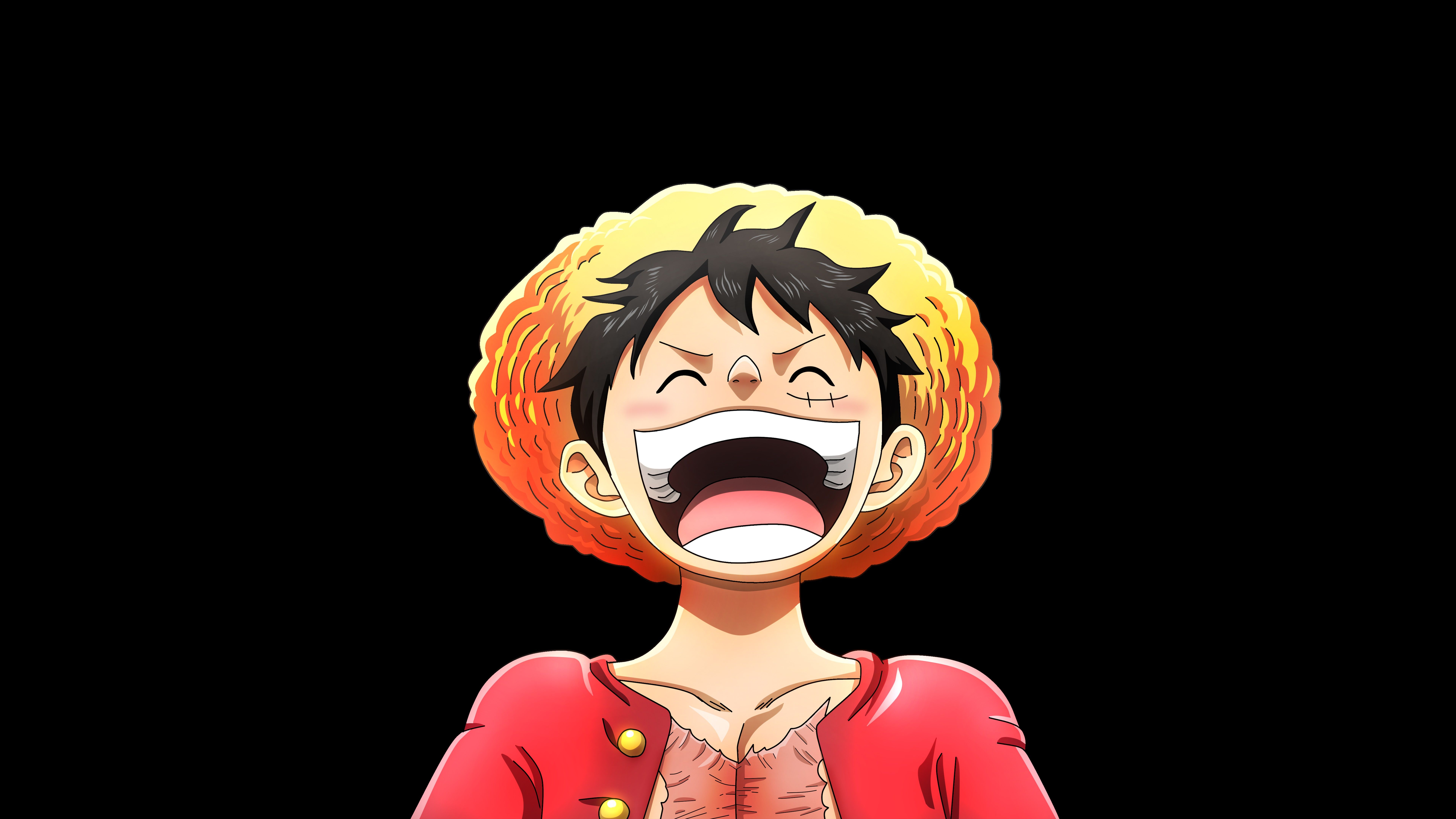 7680x4320 monkey d luffy, anime, dark, black, oled, artist, artwork, digital art, hd, 4k, 5k, 8k, HD Wallpaper