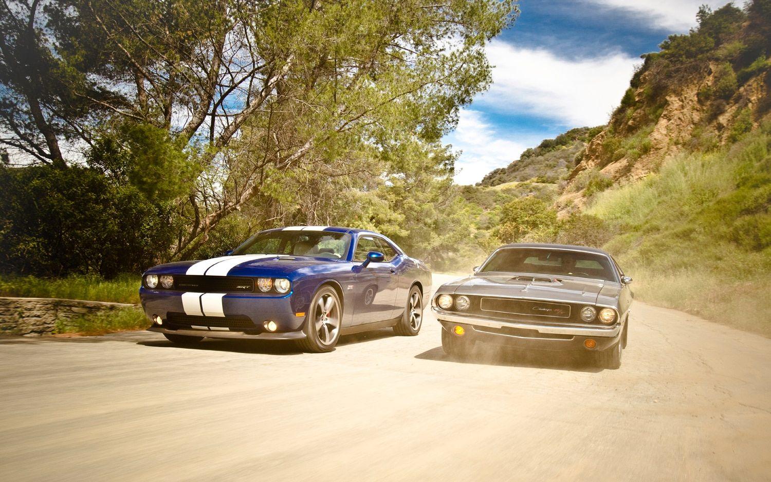1500x938 Camaro, Mustang, Challenger: Old vs New Wallpaper