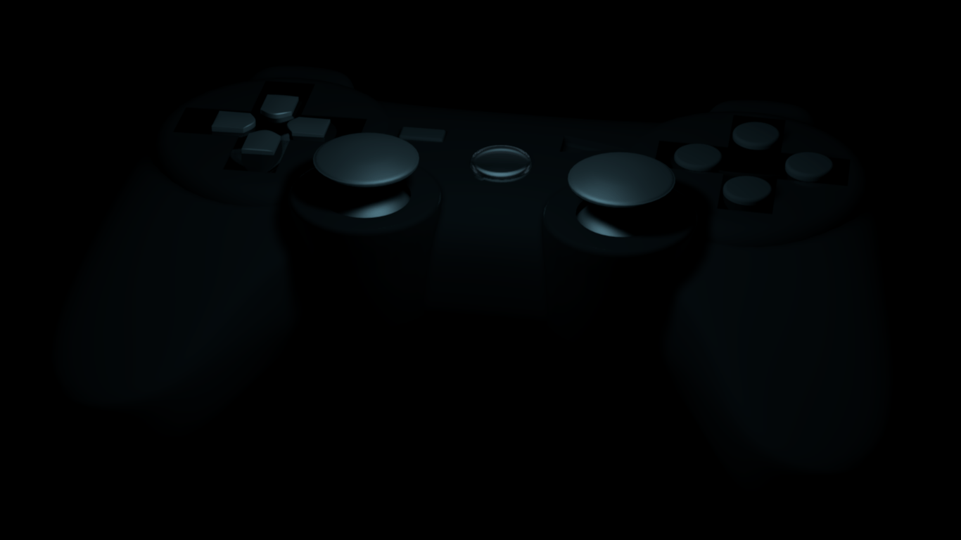 1366x768 PS3 Controller Wallpaper