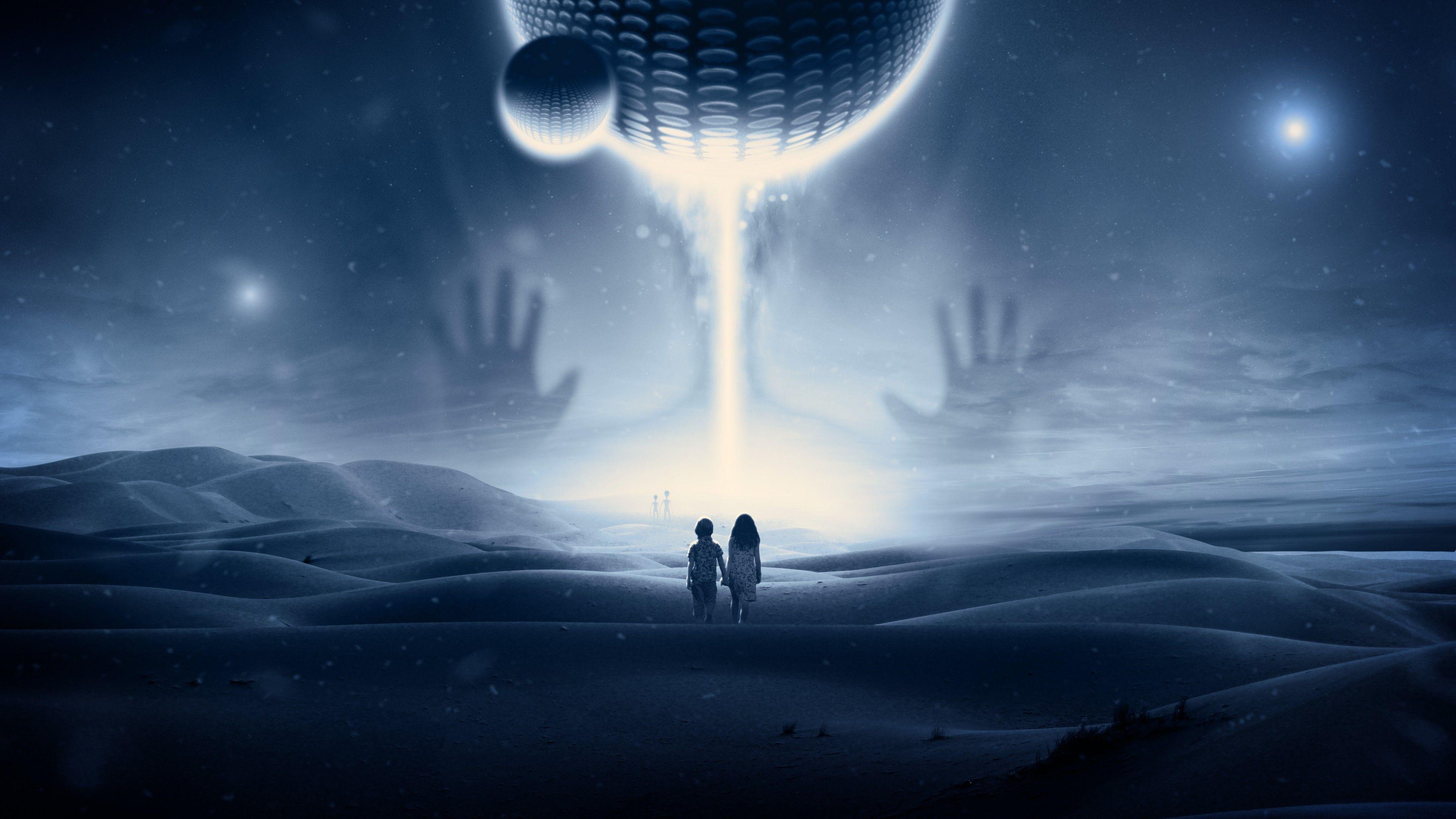3840x2160 Wallpaper Alien, cosmic, 7K, Art