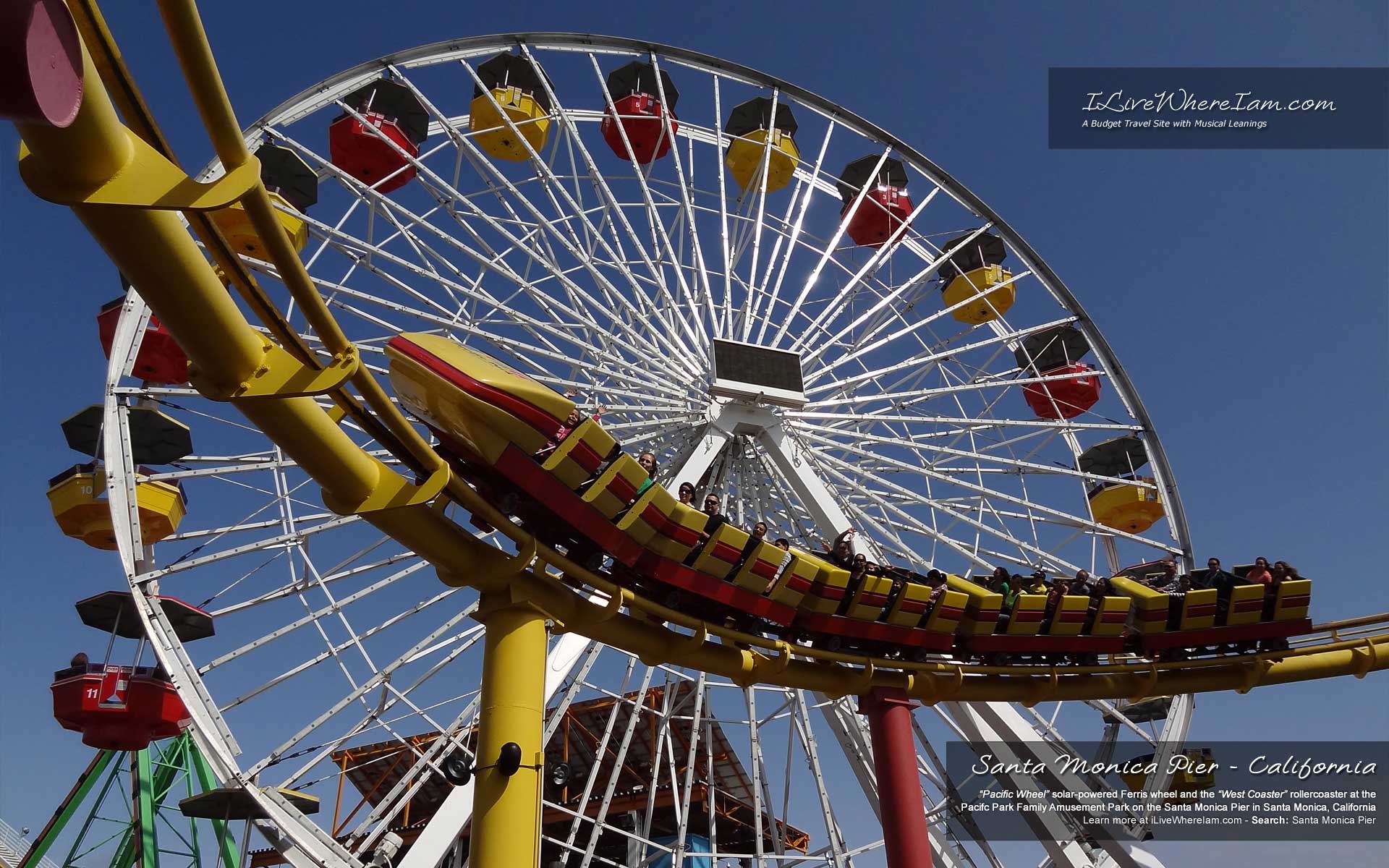 1920x1200 Santa Monica Pier Wallpaper Monica Pier Rides Wallpaper