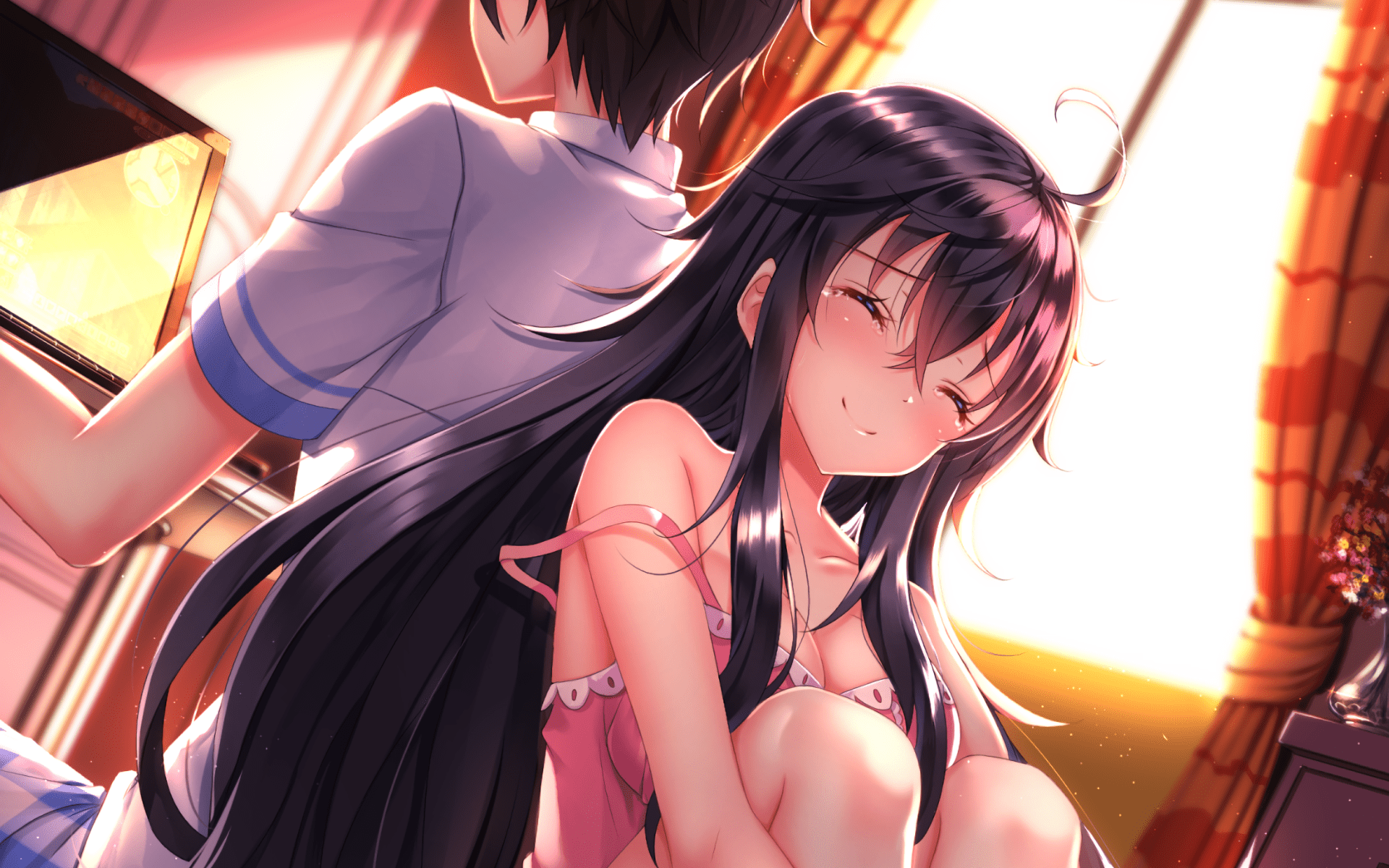 1920x1200 And you thought there is never a girl online? HD Wallpaper