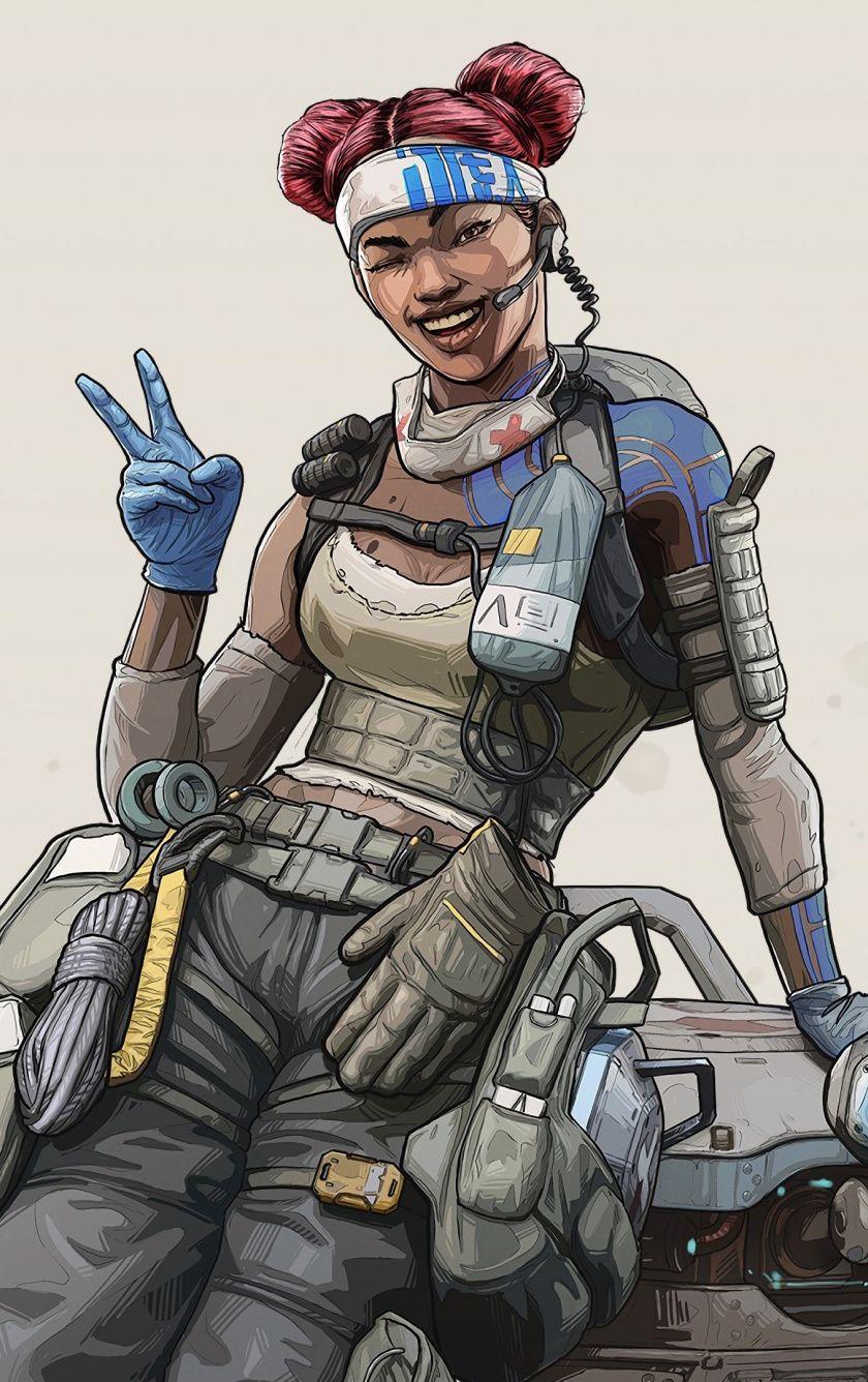 840x1336 Download Lifeline, Apex Legends, smile, girl skin, video game