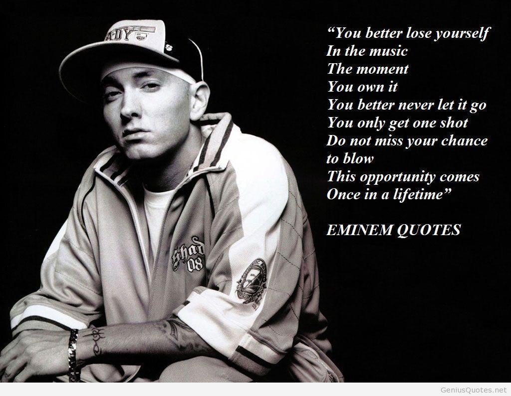 Eminem Quote Wallpaper  Eminem quotes Eminem Inspirational quotes