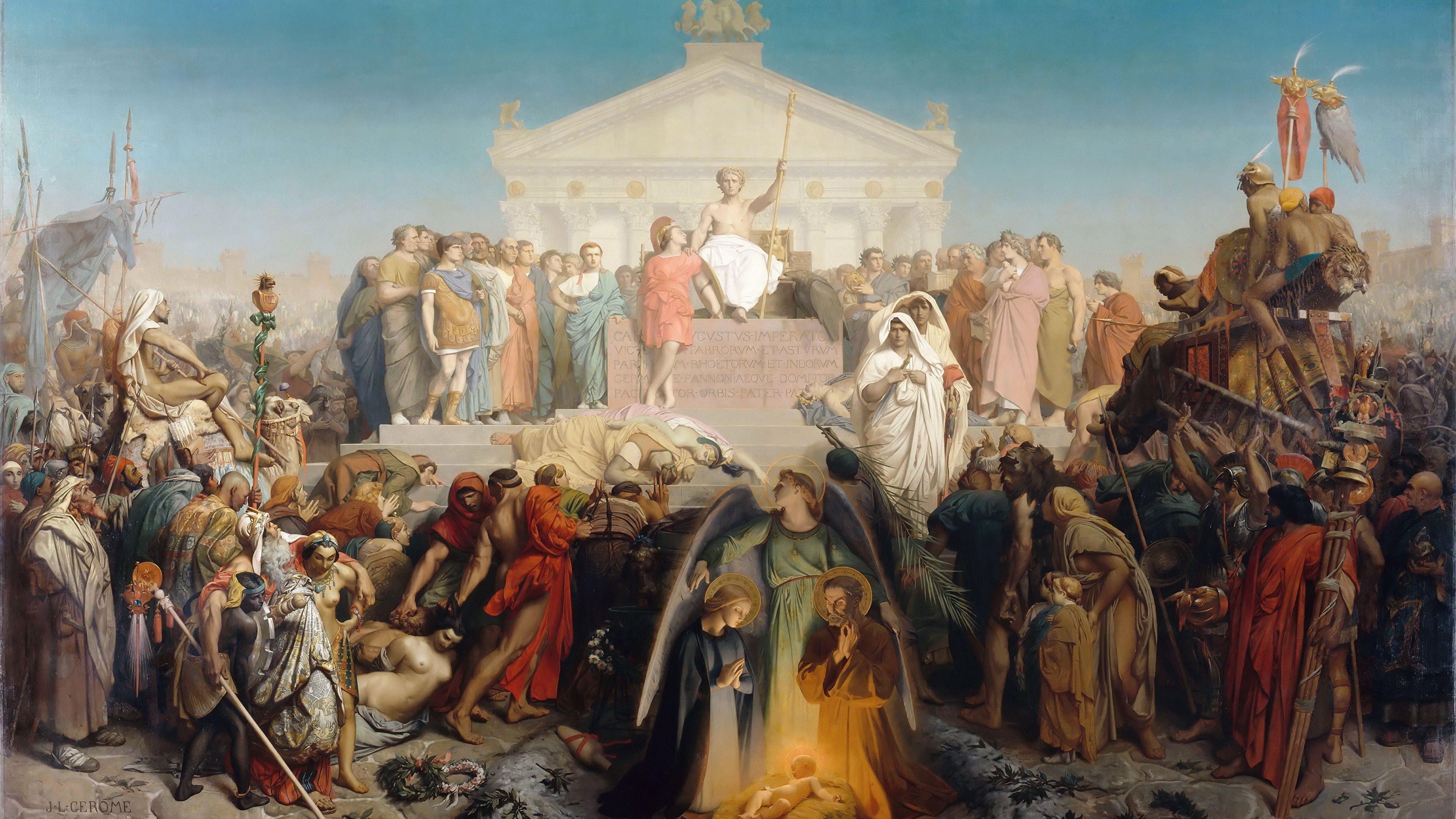 3840x2160 Picture Jean Leon Gerome, The Age Of Augustus And The 3840x2160