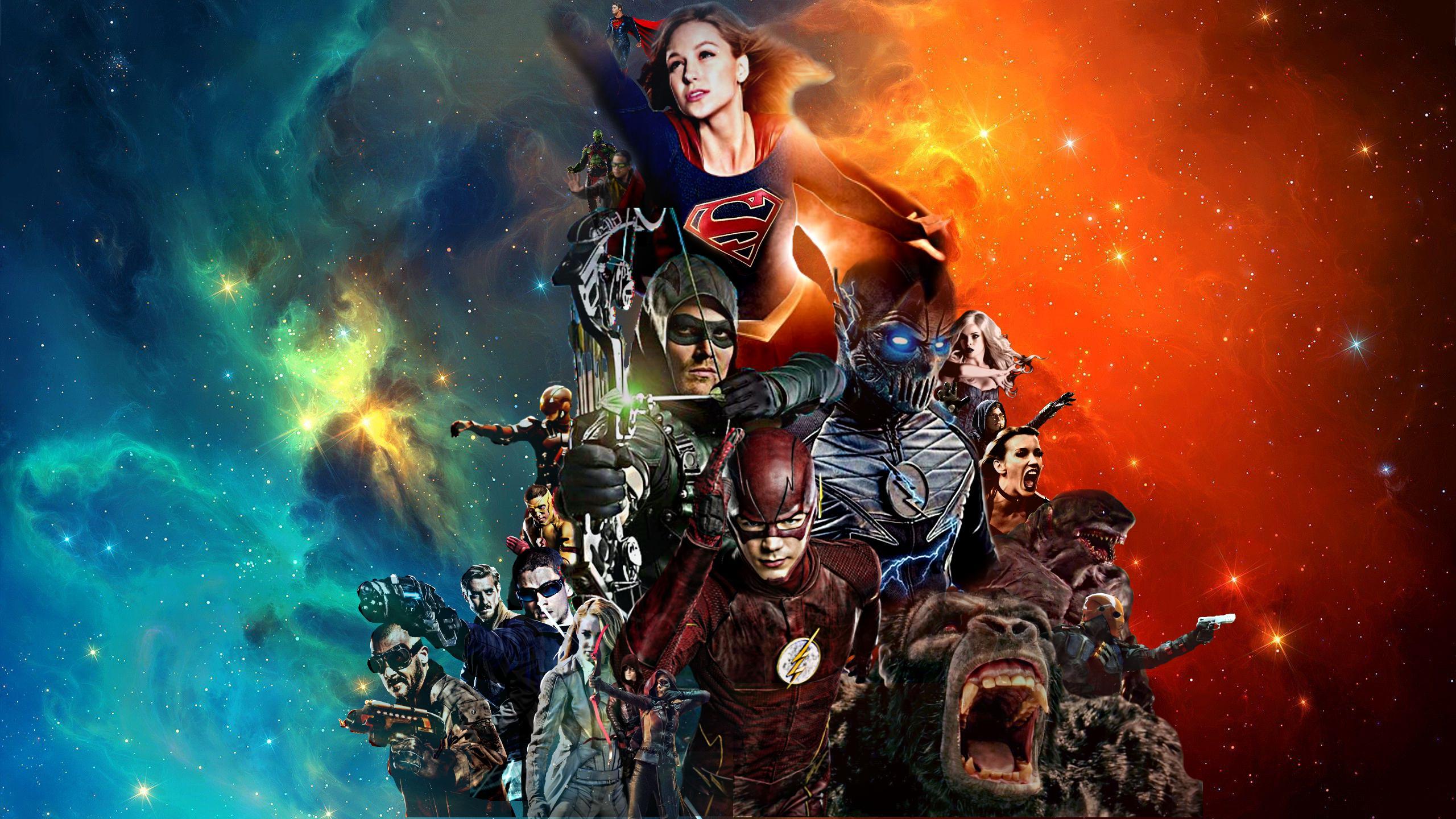 2560x1440 Wallpaper I made of some of my favorite characters from the DC