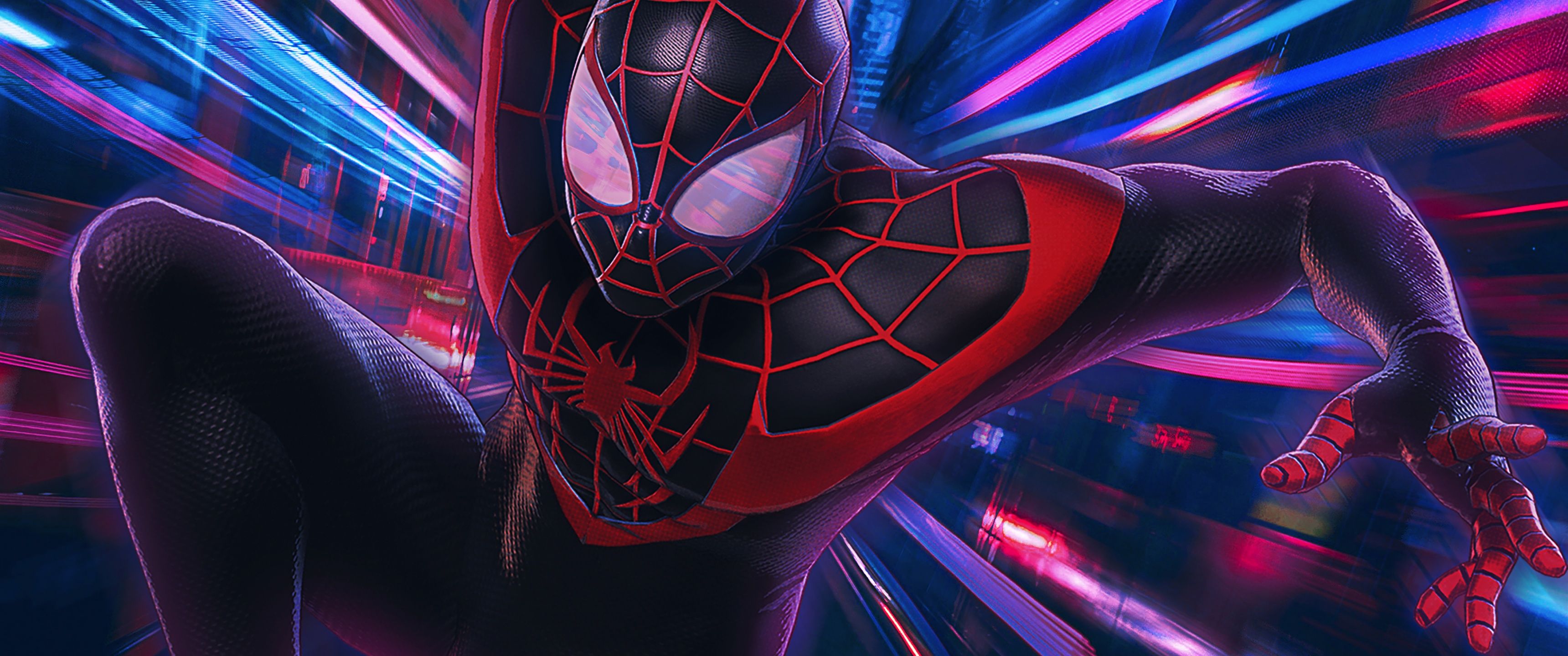3440x1440 Spider Man Wallpaper 4K, Miles Morales