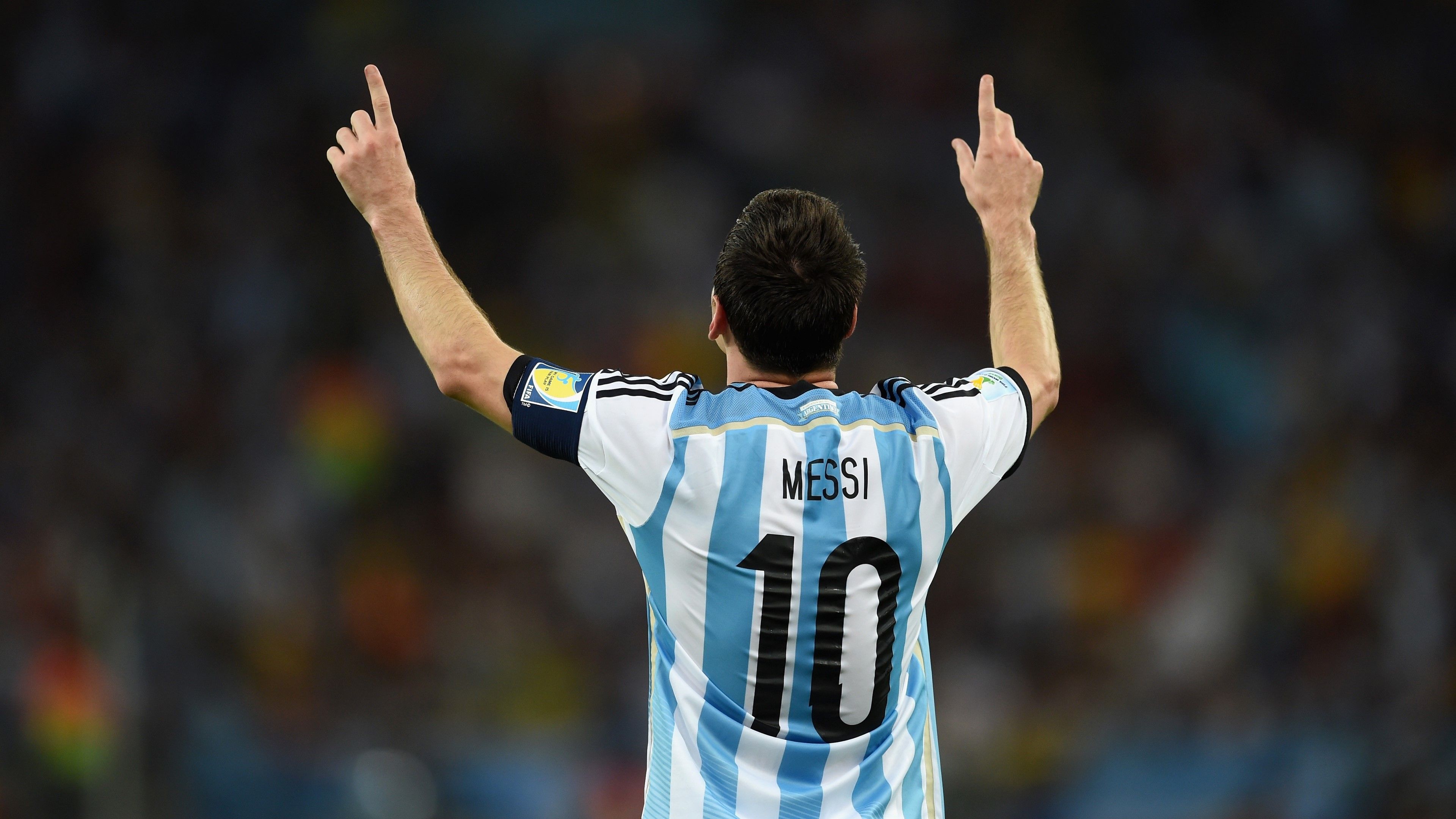 3840x2160 Lionel Messi in a stadium Wallpaper 4k for Desktop