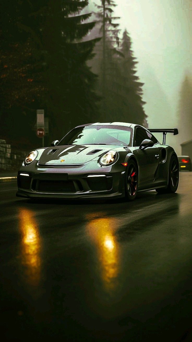 736x1308 Car Wallpaper 4K. Porsche GT3 RS