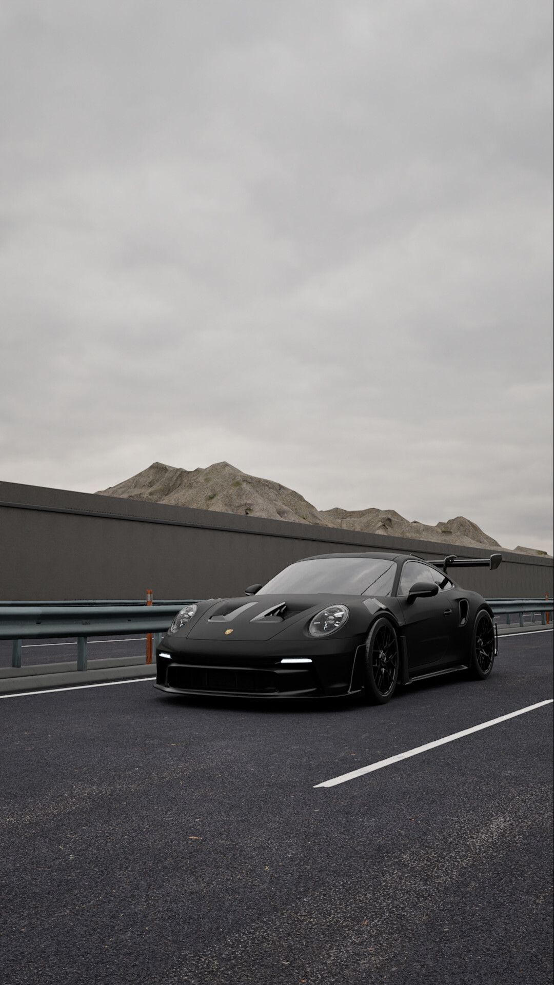 1080x1920 Porsche 911 GT3 RS Driving. Unreal Engine 5