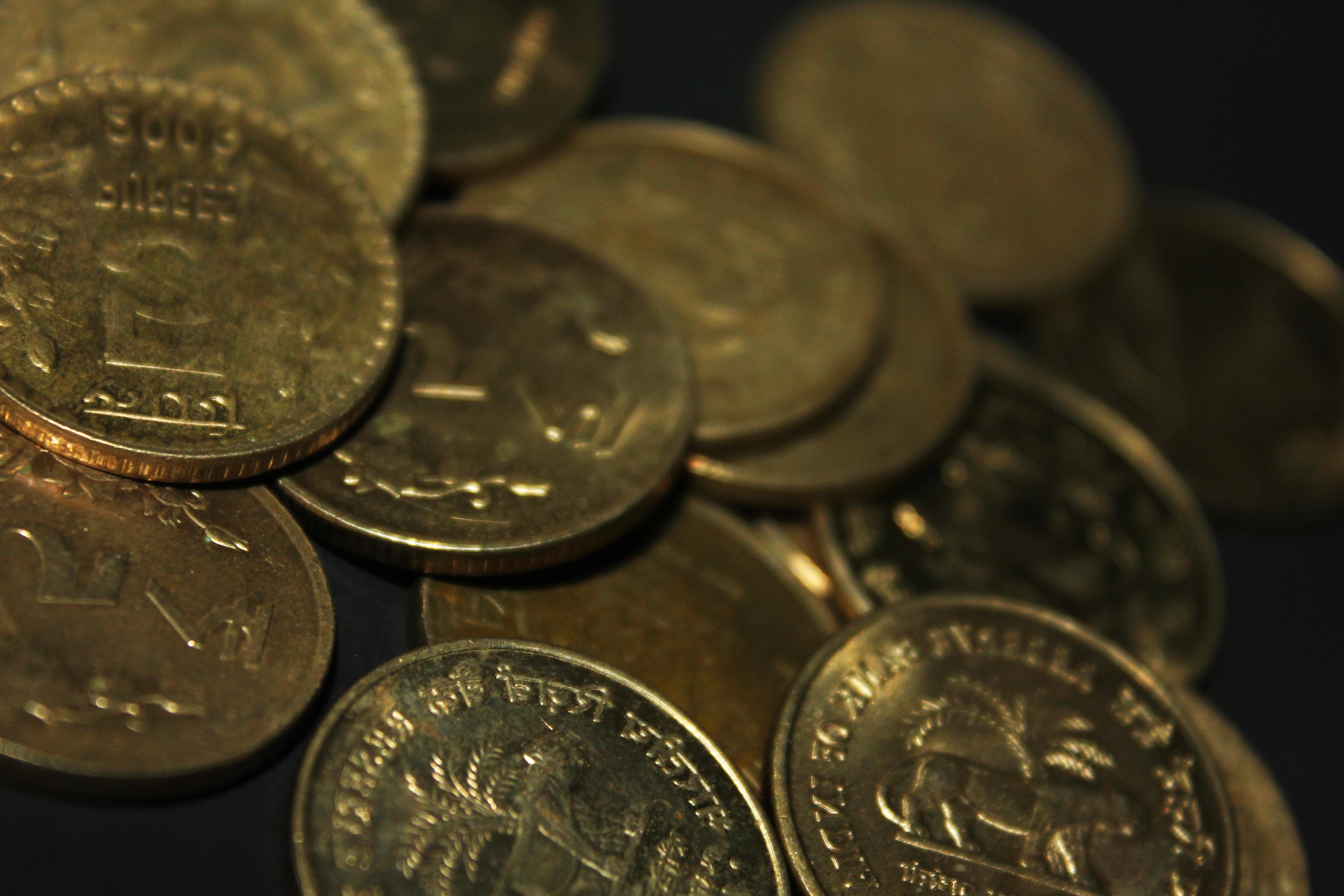 4924x3283 Free picture: money, India, metal coins, gold, economy, cash