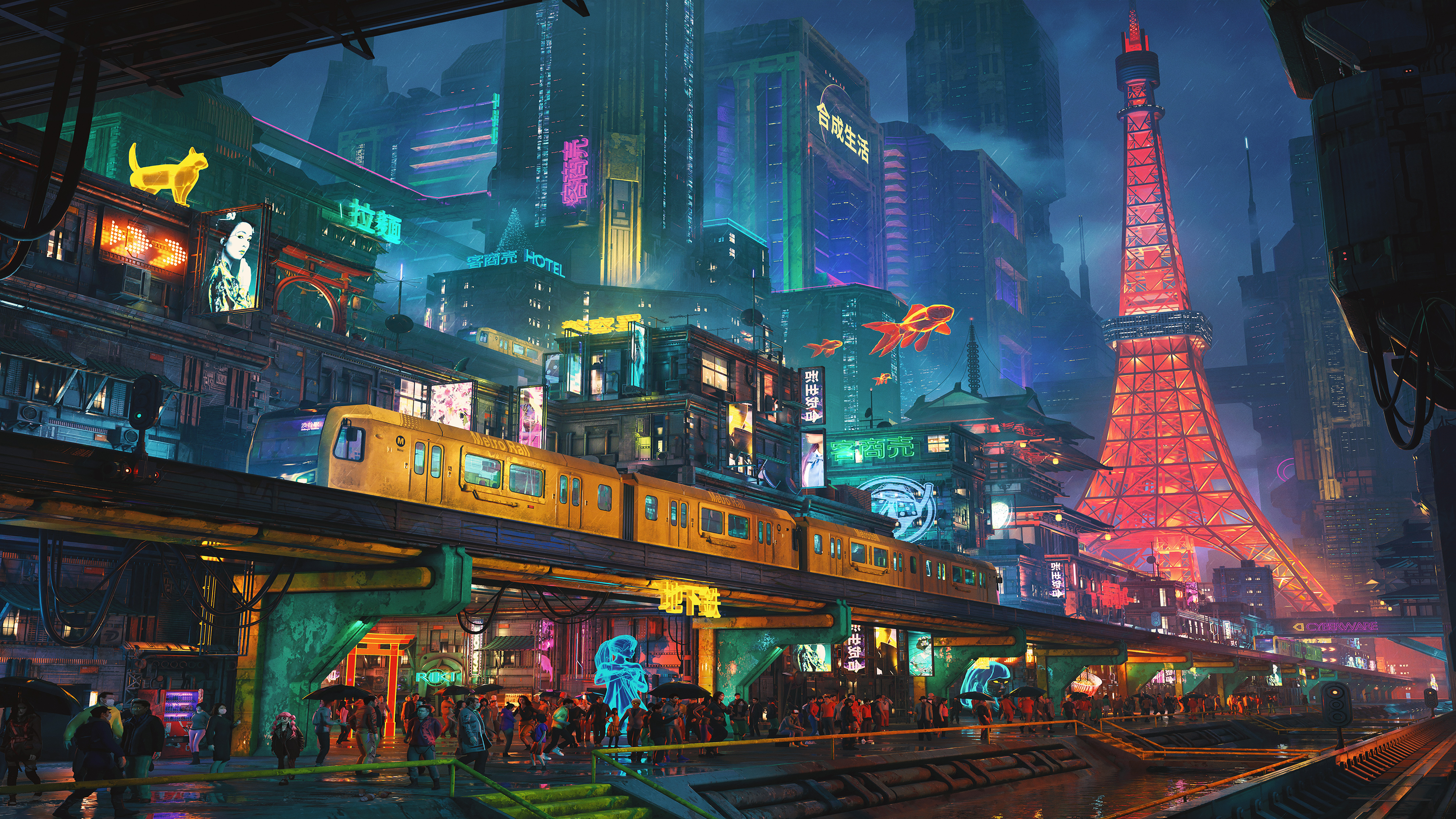 3300x1856 Cyberpunk Wallpaper