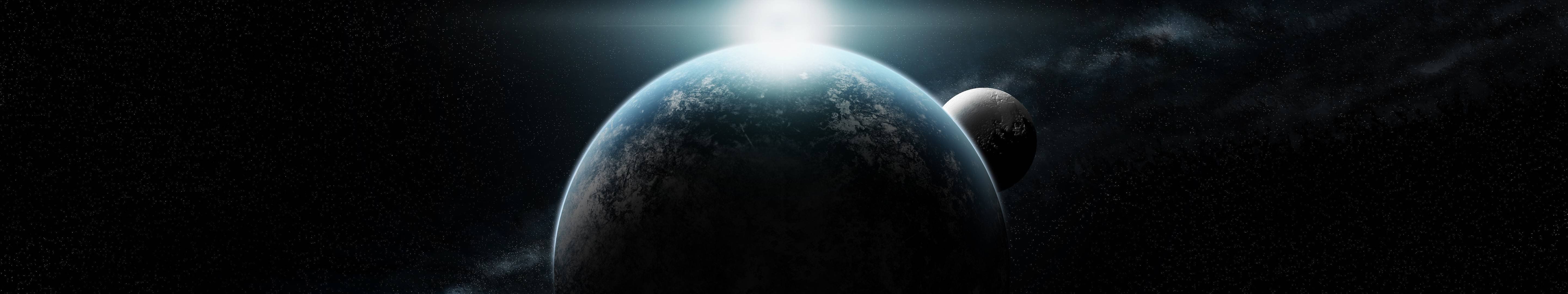 5760x1080 wallpaper, Triple, Monitor, Screen, Multiple, Multi, Espace, Space, Planet Wallpaper HD / Desktop and Mobile Background