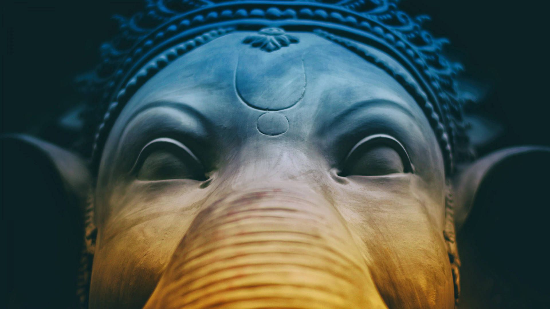 1920x1080 Download Eyes Of Ganesh 4K Wallpaper
