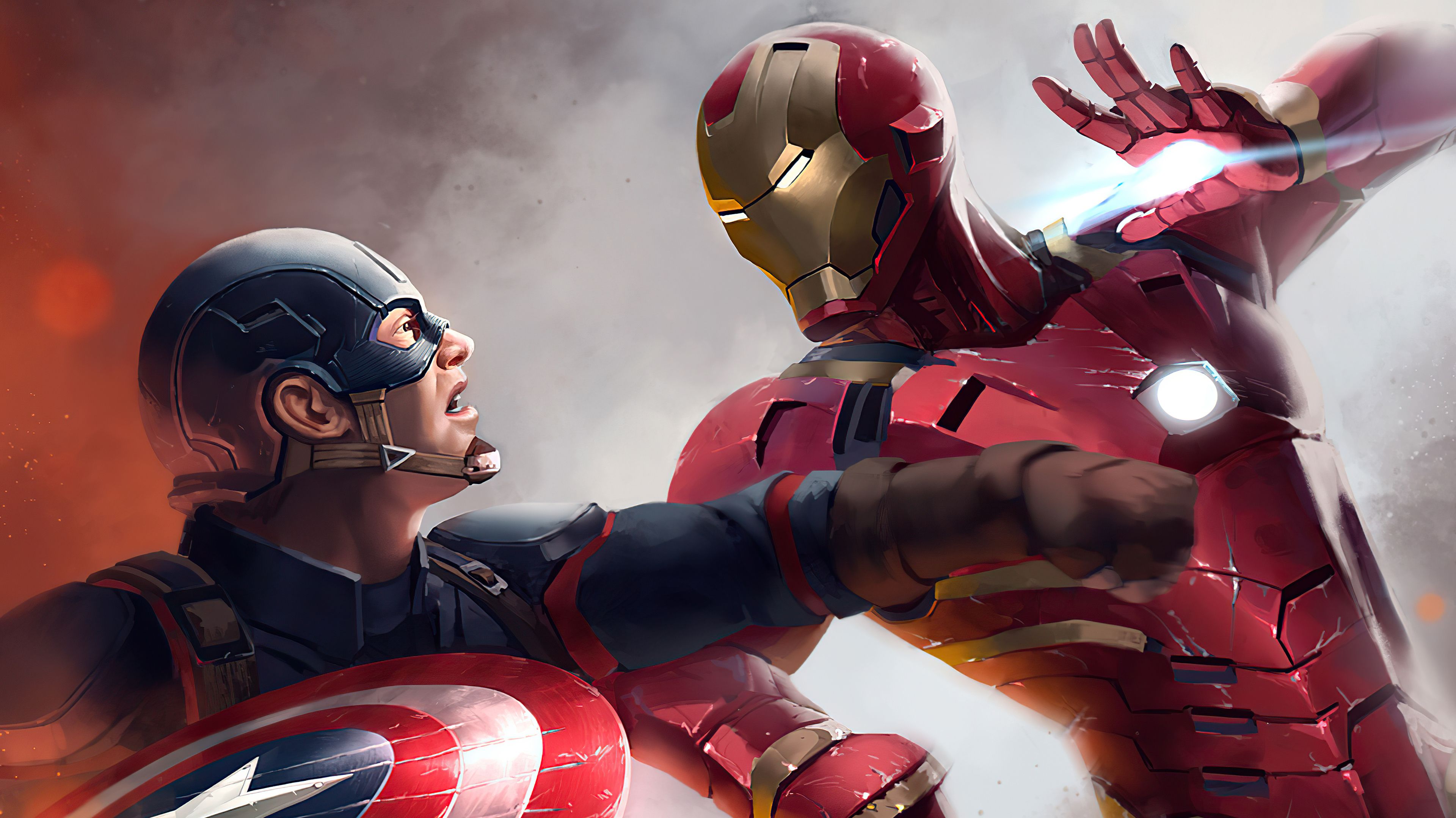 3840x2160 Avengers Captain America Iron Man Marvel 4K HD Avengers Wallpaper