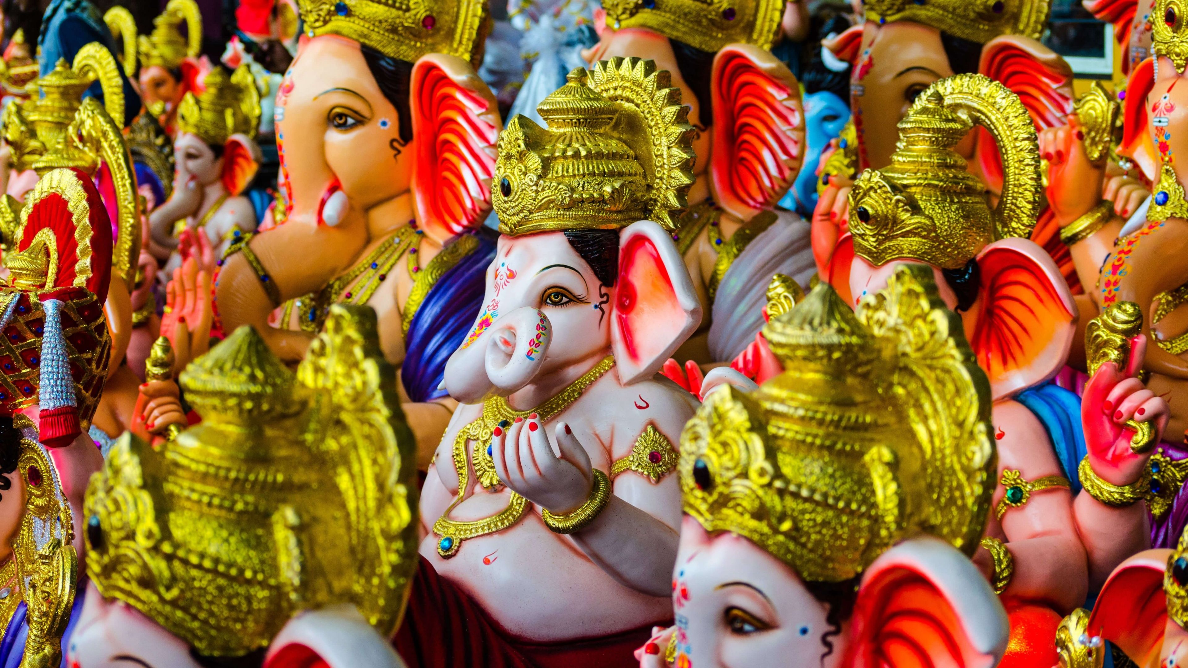 3840x2160 Lord Ganesha Wallpaper 4K, Ganapati Bappa, Ganesh Chaturthi