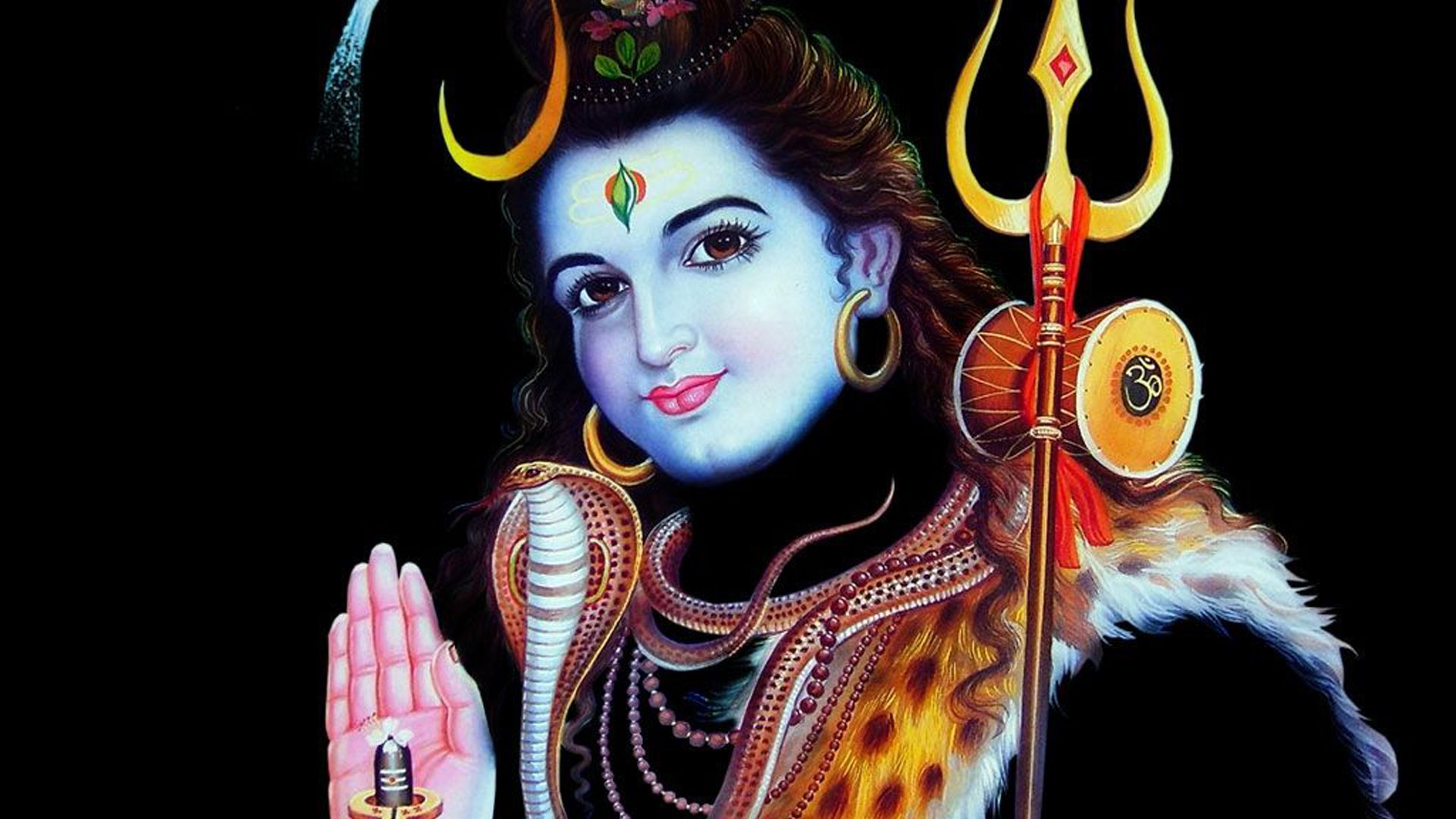 1920x1080 Blessing Lord Shiva HD Mahadev Wallpaper