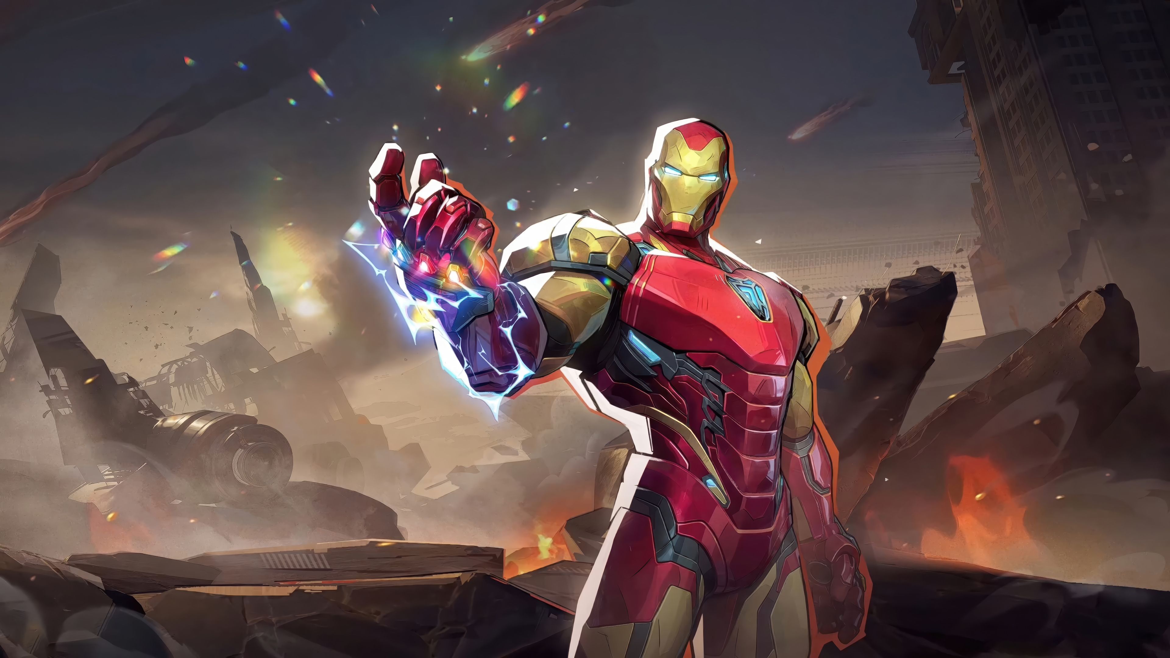 3840x2160 Iron Man Marvel Rivals MVP Avengers Endgame Skin Wallpaper 4K HD PC
