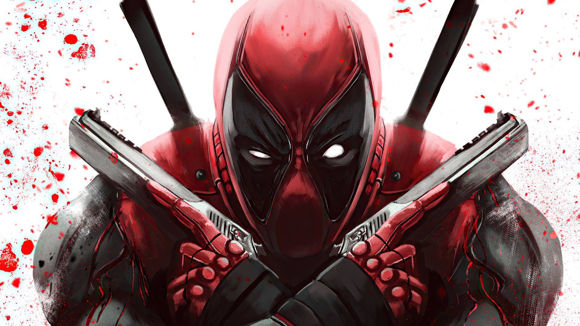 1920x1080 Download Marvel Laptop Deadpool Glare Wallpaper