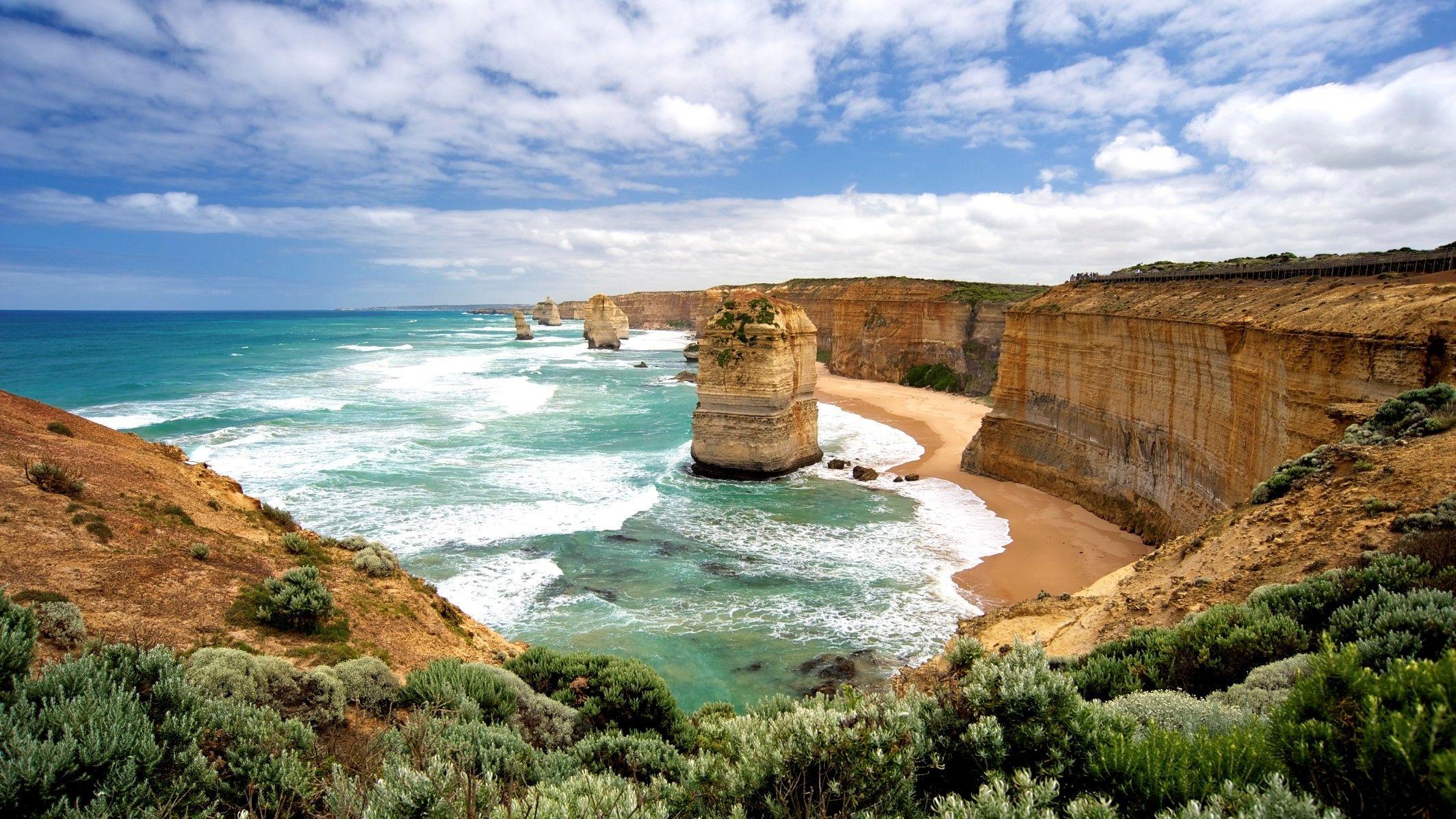 2128x1197 The Twelve Apostles Nature View In Australia Wallpaper