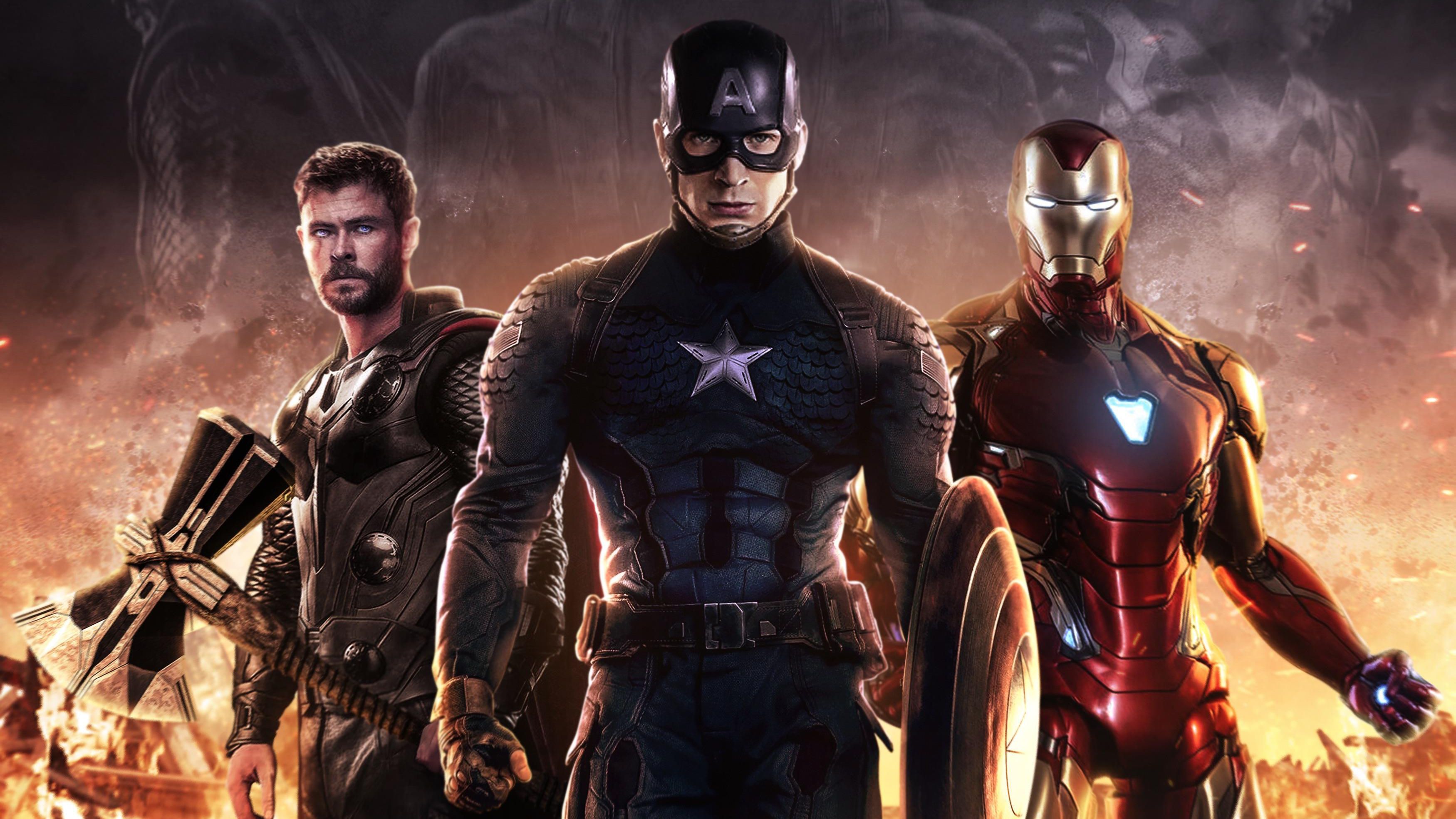 3500x1969 Laptop Avengers 4k Wallpaper