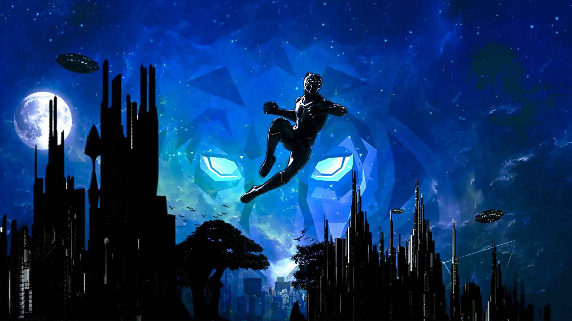1920x1080 Marvel Black Panther Artwork 2018 Wallpaper, HD Movies 4K Wallpaper, Image and Background