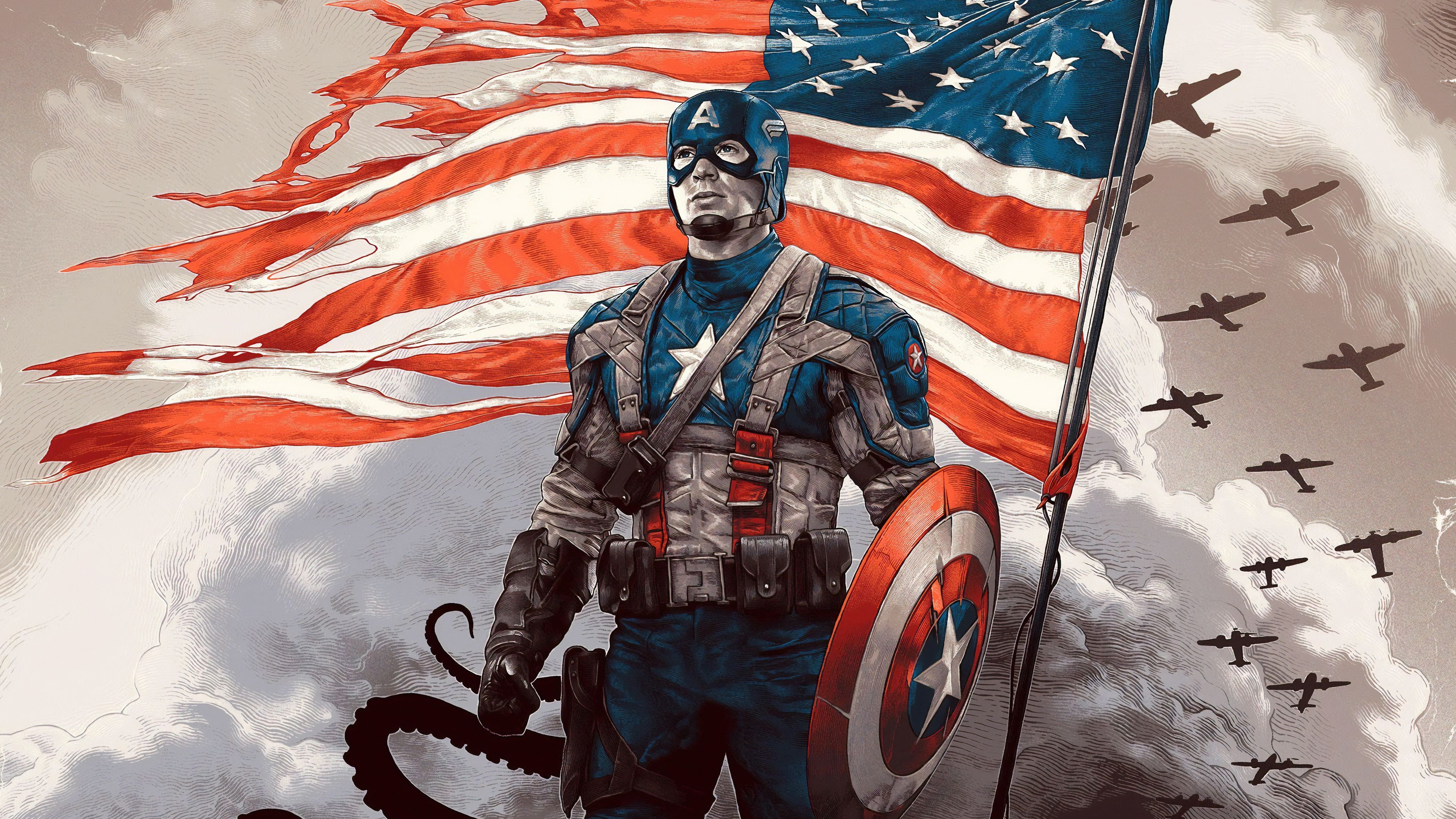 3840x2160 Captain America Wallpaper and Background