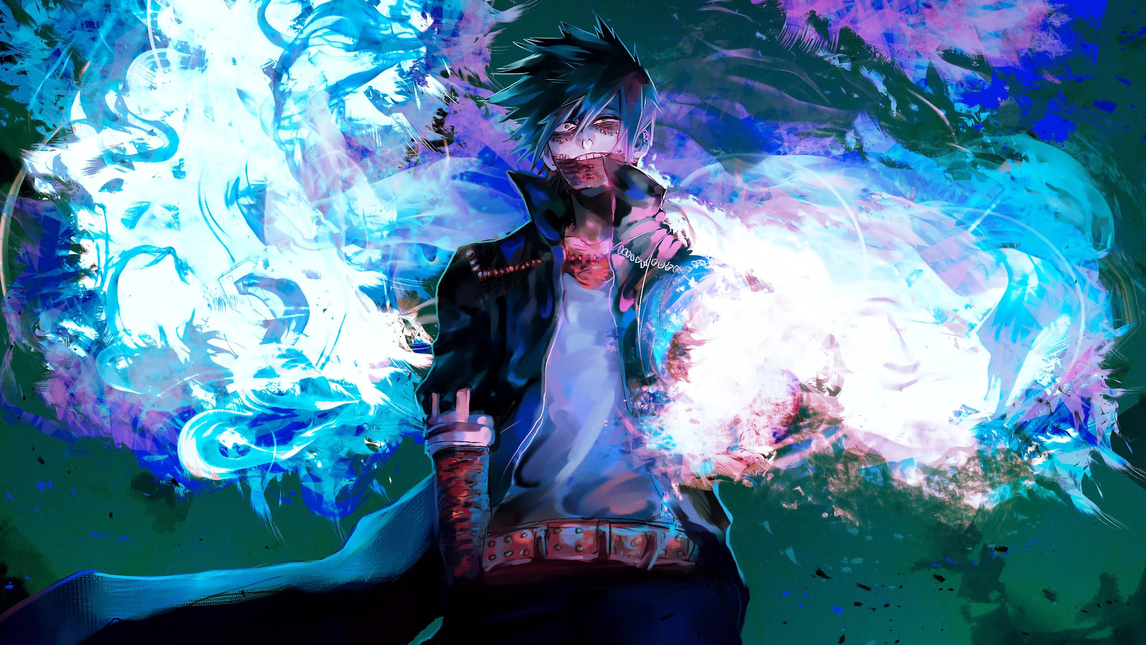 3840x2160 Dabi Blue Flames My Hero Academia Boku no Hero Academia 4K