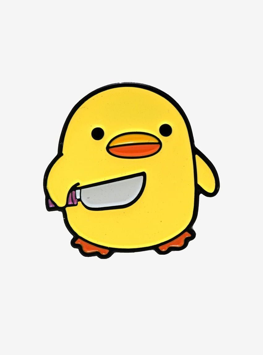 850x1147 Duck With Knife Enamel Pin in 2020. Cute cartoon, Duck art, Cute drawings, Funny Duck HD phone wallpaper