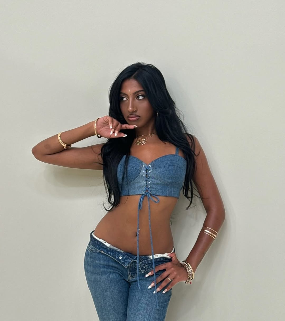 1080x1216 Lara Raj (member of KATSEYE girl group) for Gap's fall campaign, Better in Denim