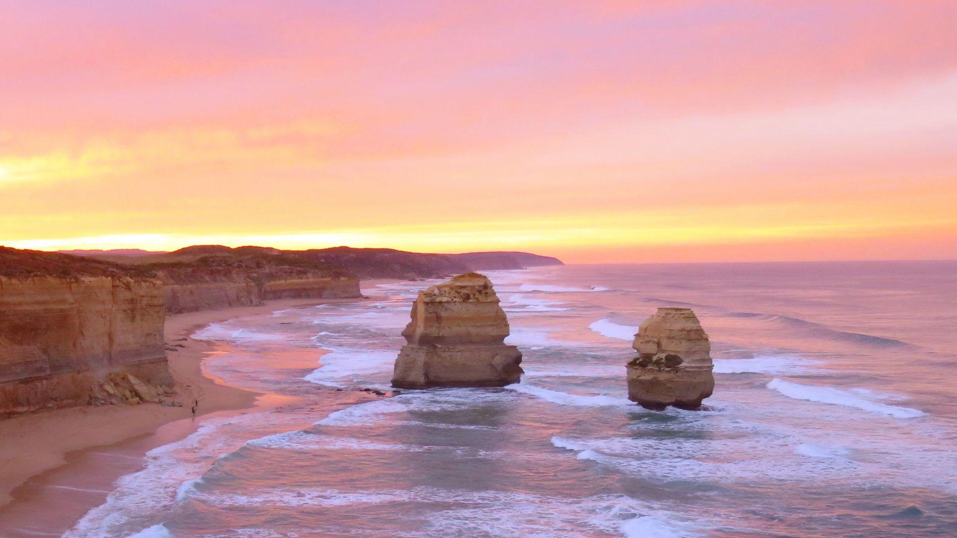 1920x1080 Download Cliff, coast, The Twelve Apostles, Victoria wallpaper