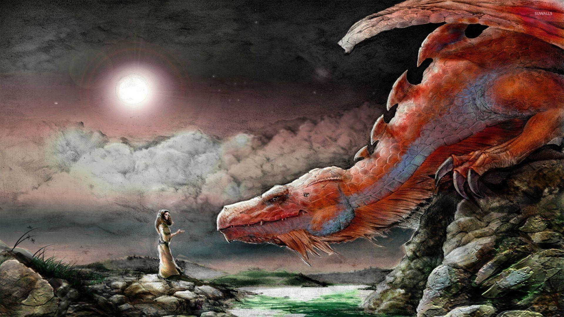 1920x1080 Red Dragon Wallpaper HD