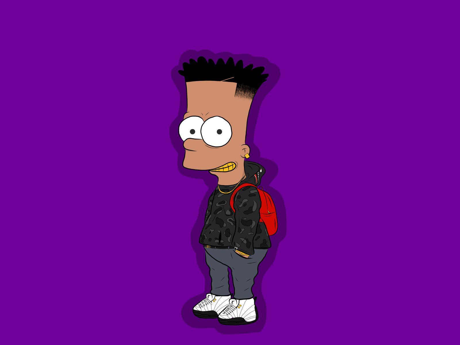 1600x1200 Bape X Bart Wallpaper