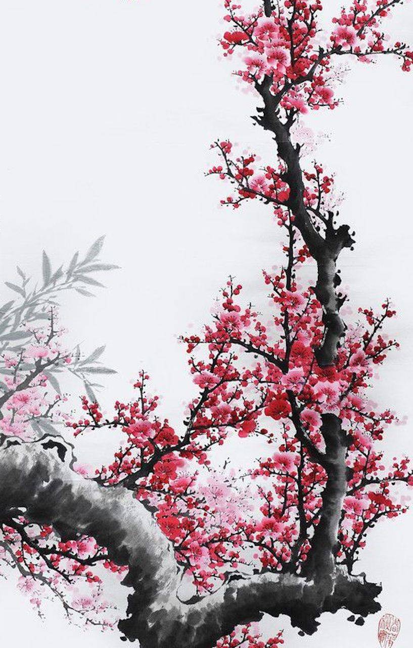817x1280 chinese painting wallpaper